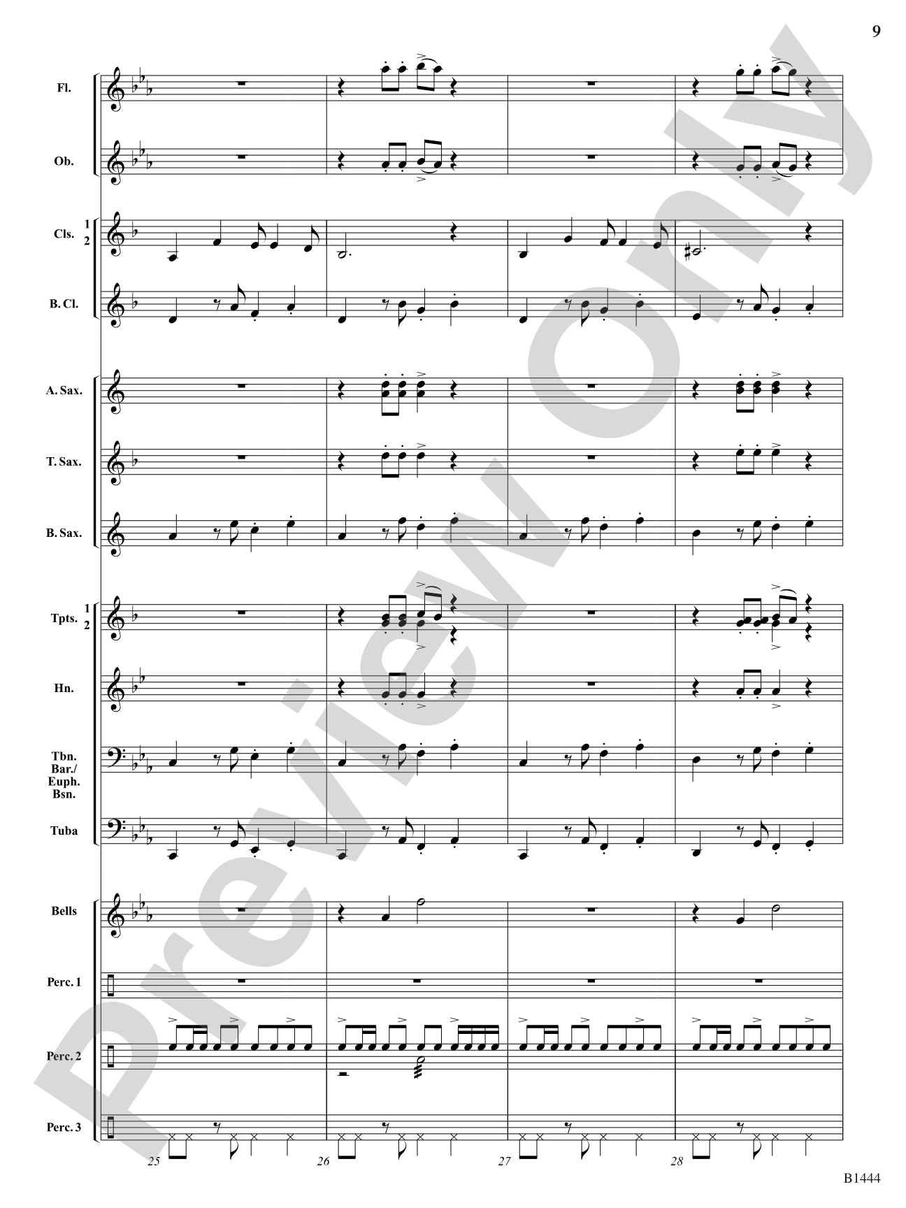 Tango Bells (Tango All the Way!): Concert Band Conductor Score & Parts