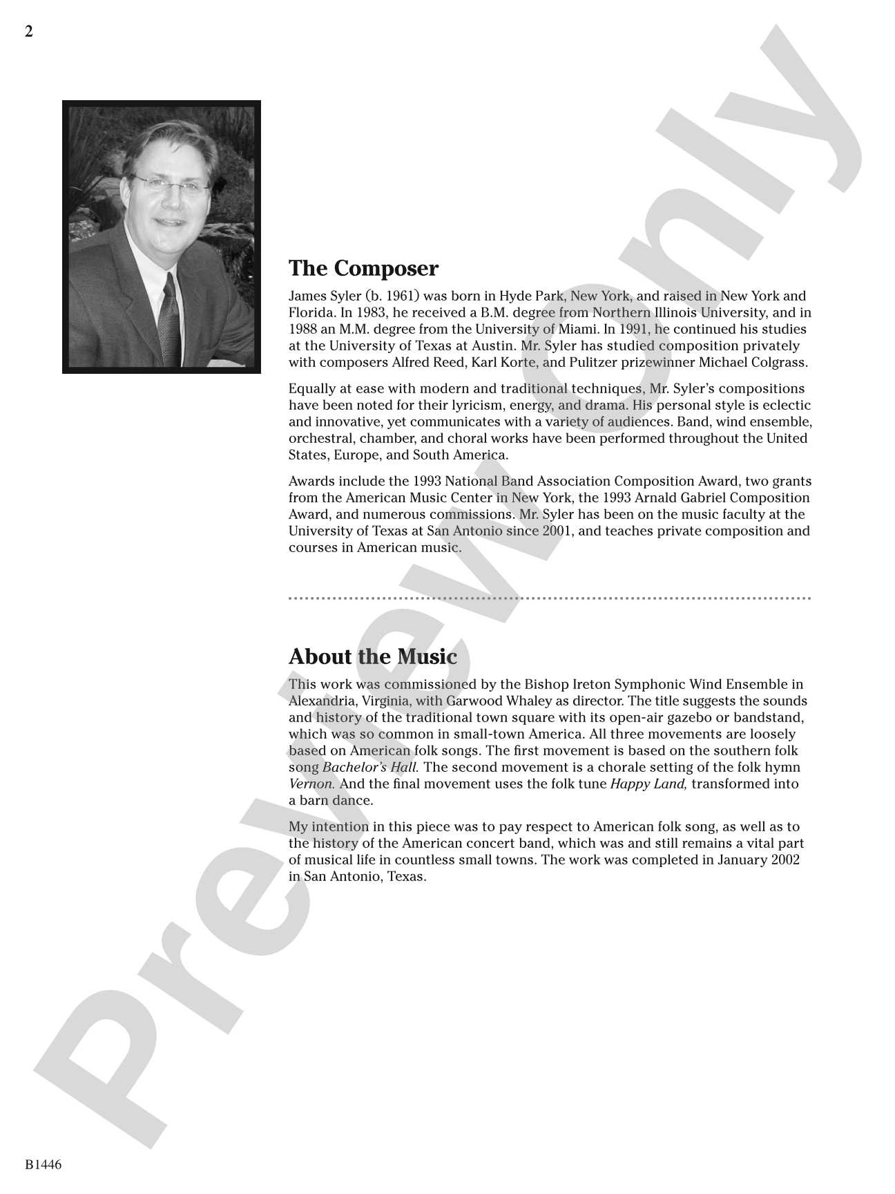 Country Bandstand: Concert Band Conductor Score & Parts