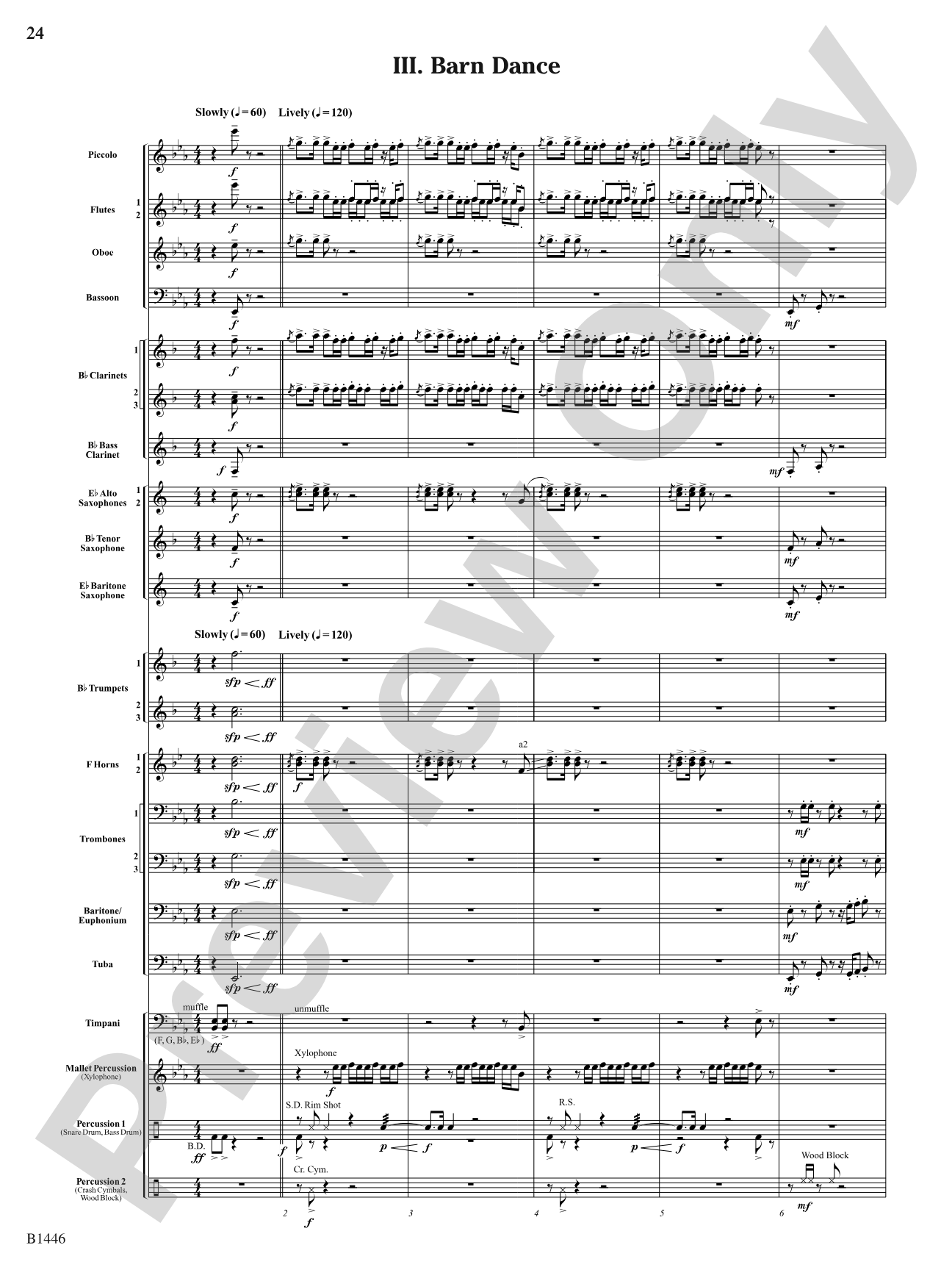 Country Bandstand: Concert Band Conductor Score & Parts