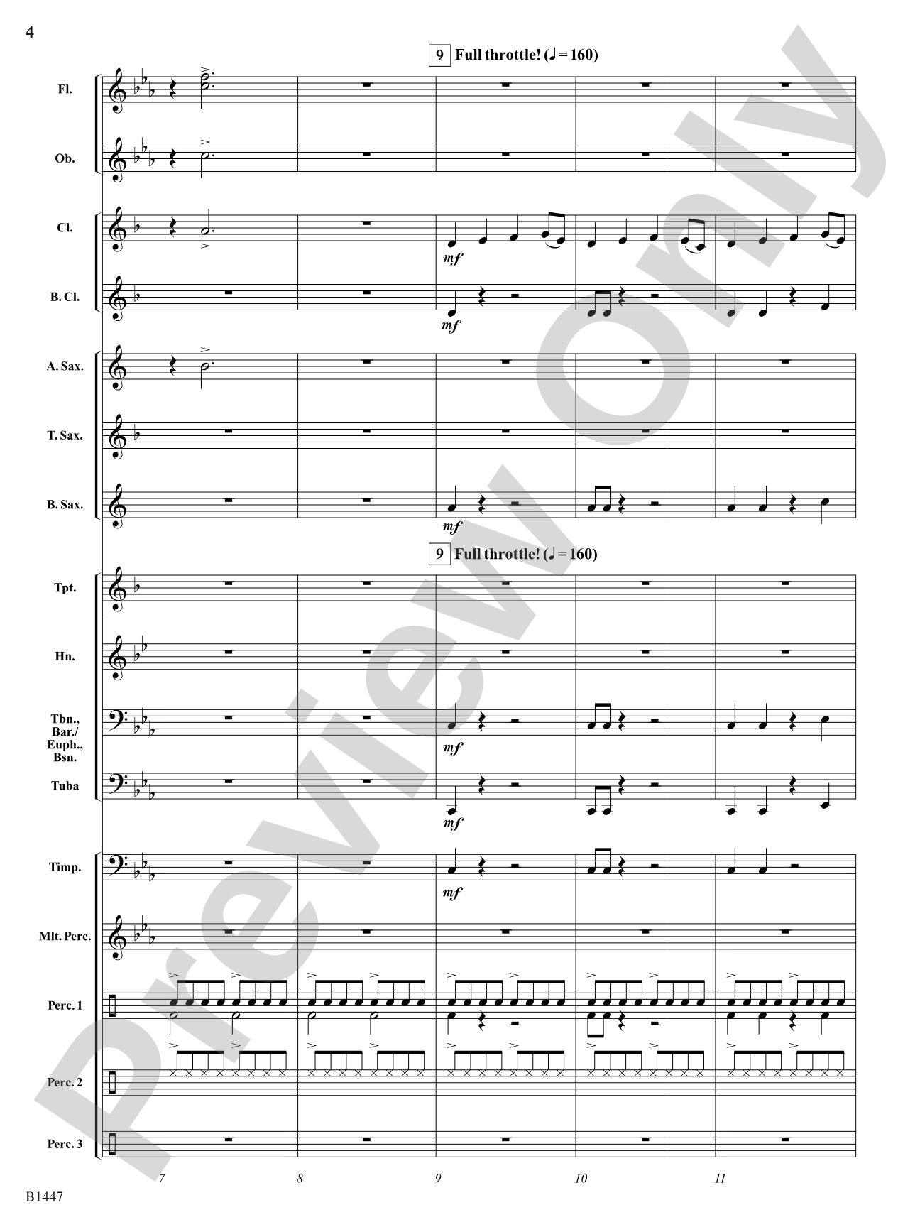 Casey's Last Run: Concert Band Conductor Score & Parts