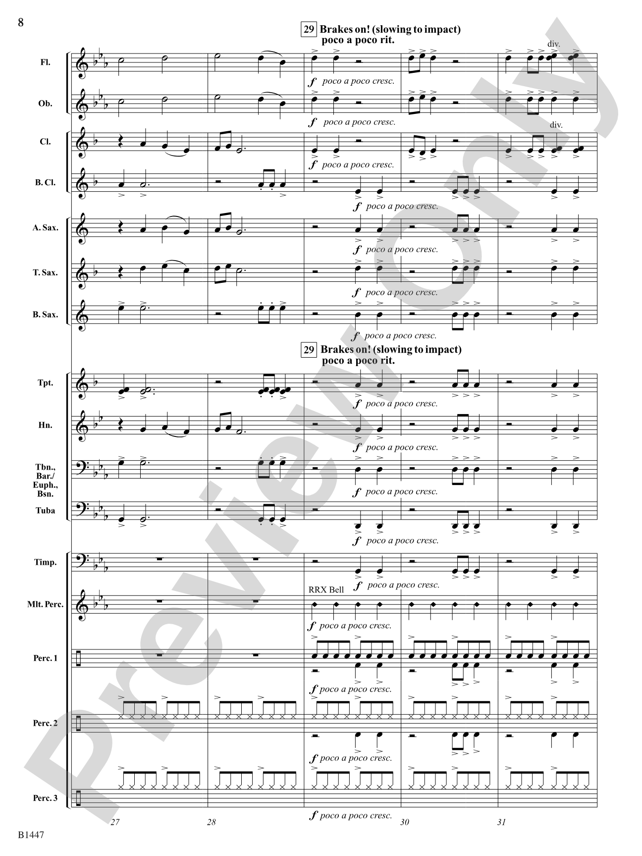 Casey's Last Run: Concert Band Conductor Score & Parts