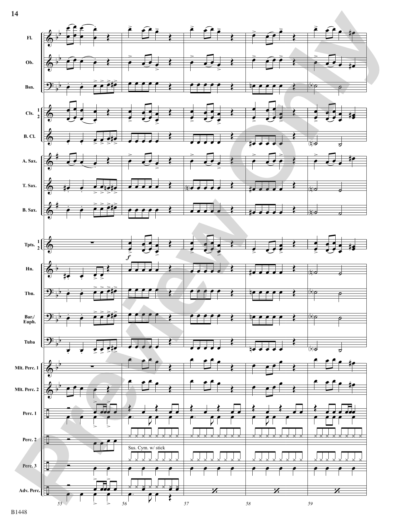 Bell Carol Rock: Concert Band Conductor Score & Parts