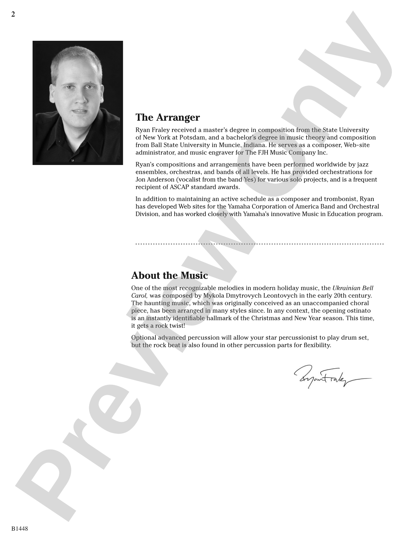 Bell Carol Rock: Concert Band Conductor Score & Parts