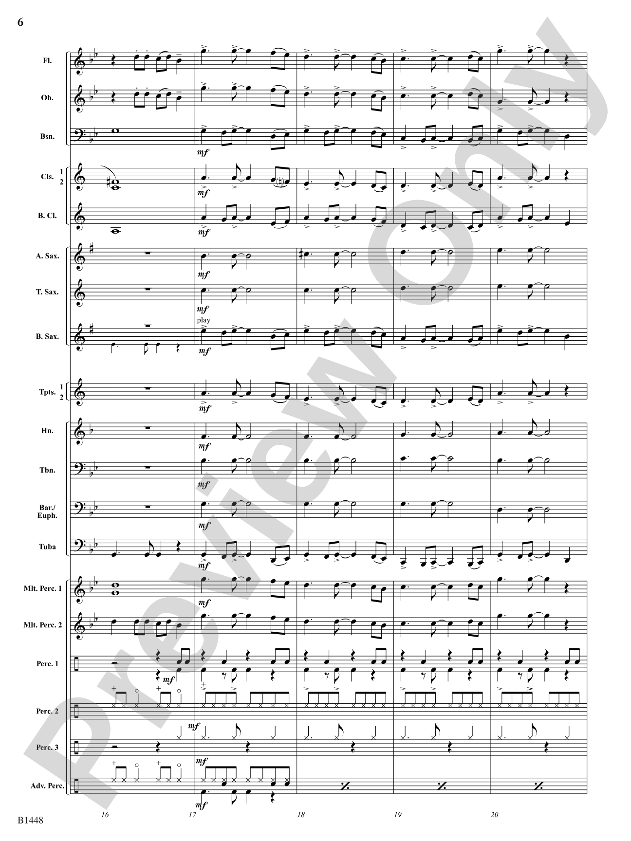 Bell Carol Rock: Concert Band Conductor Score & Parts