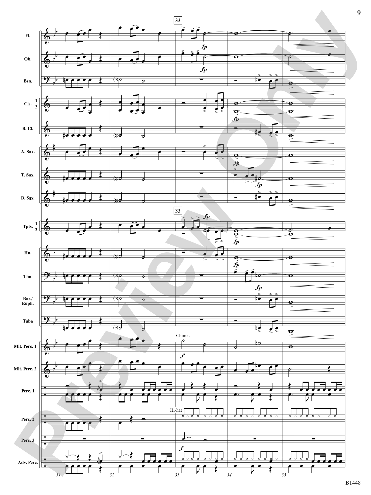 Bell Carol Rock: Concert Band Conductor Score & Parts