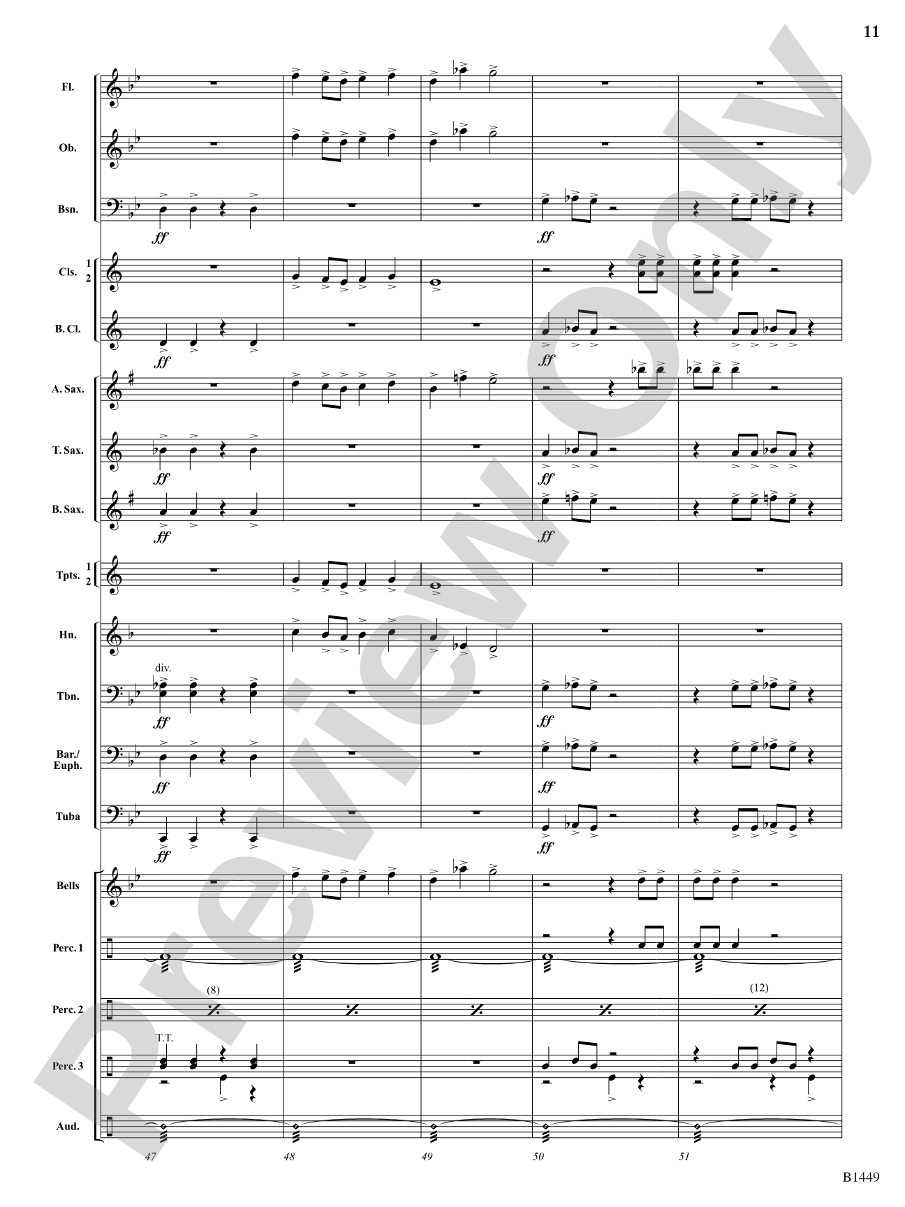 Stampede: Concert Band Conductor Score & Parts