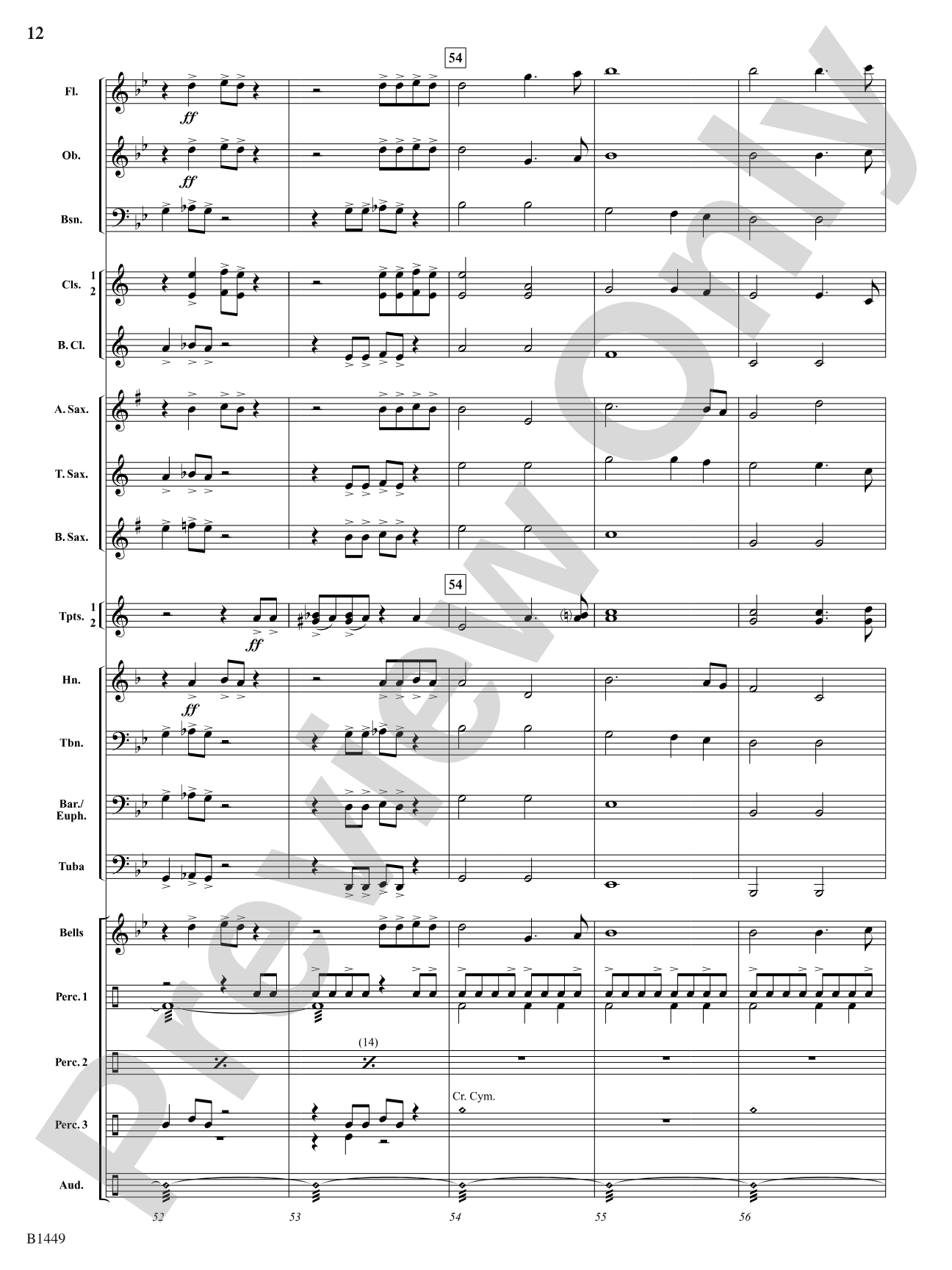 Stampede: Concert Band Conductor Score & Parts