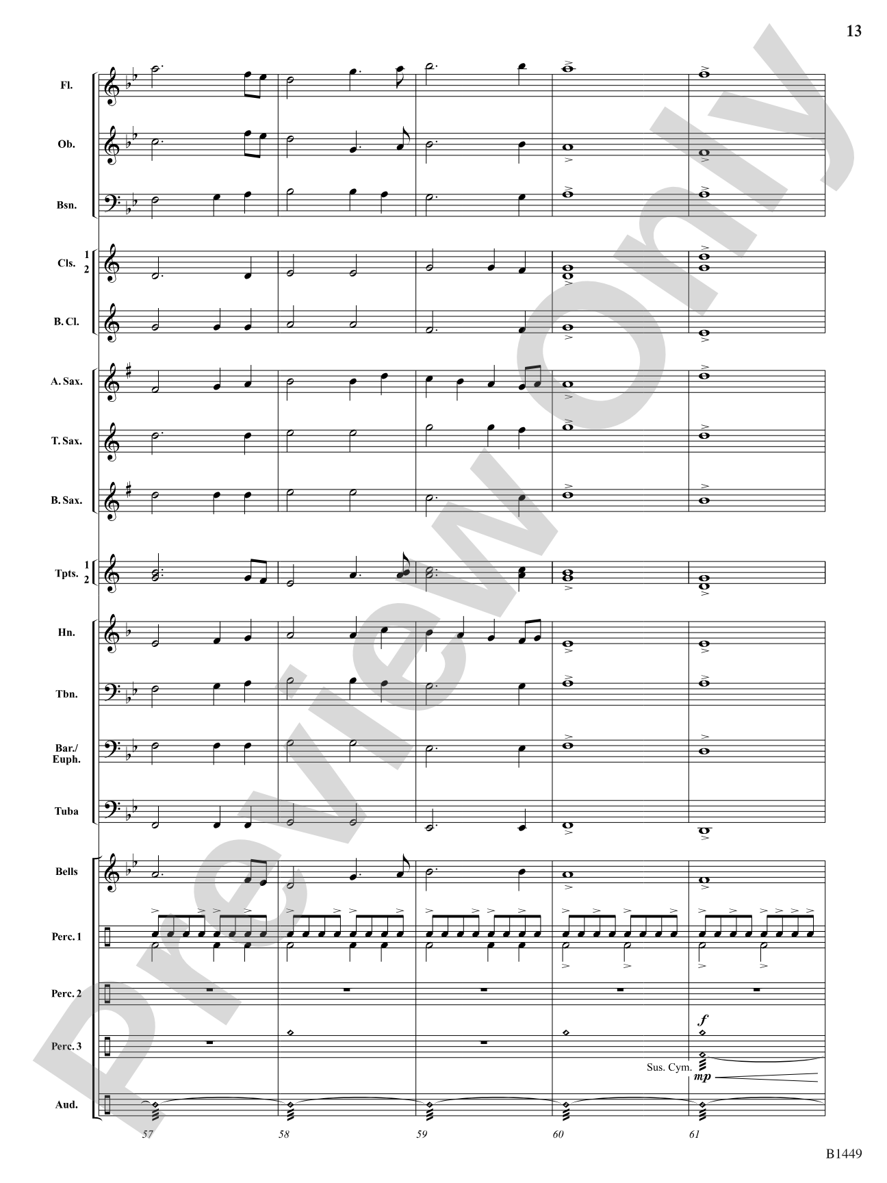 Stampede: Concert Band Conductor Score & Parts