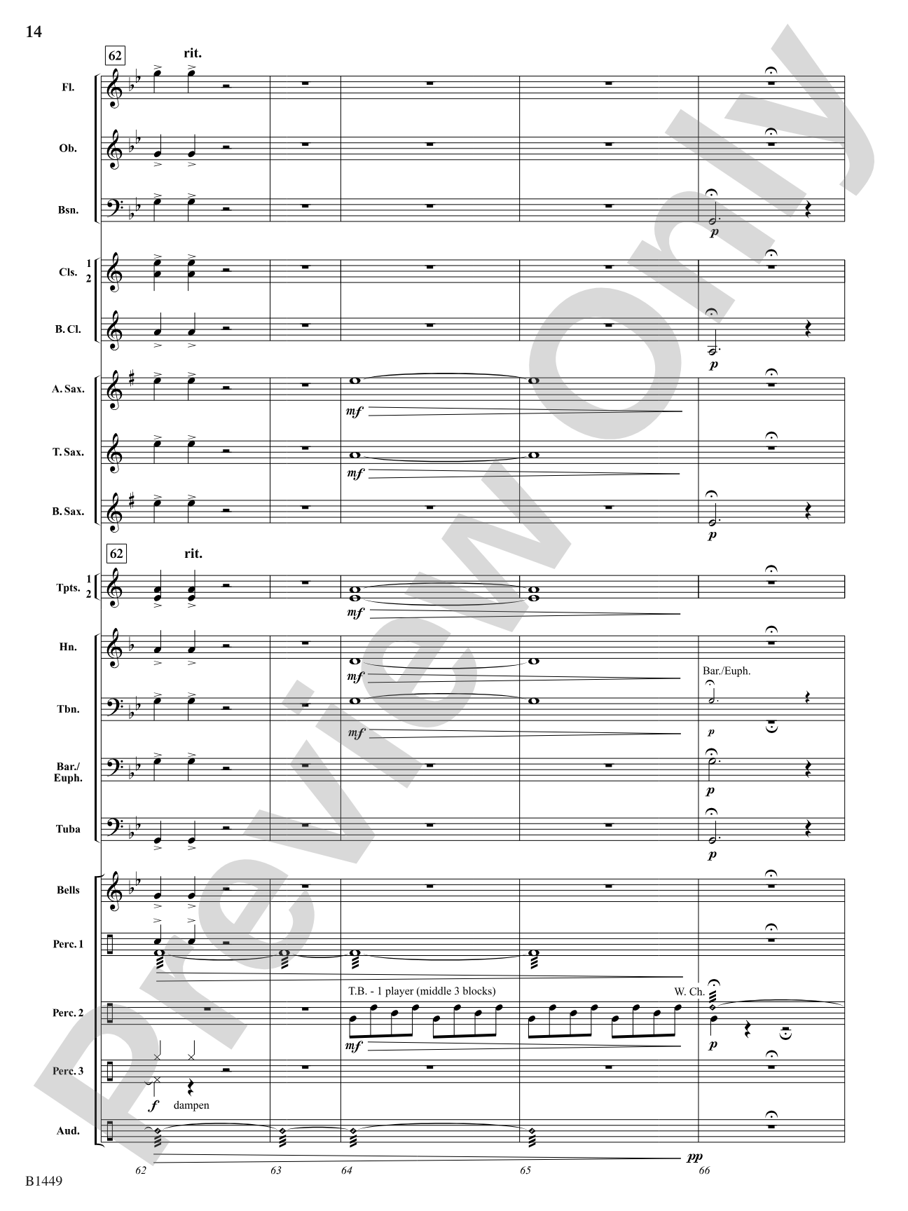 Stampede: Concert Band Conductor Score & Parts