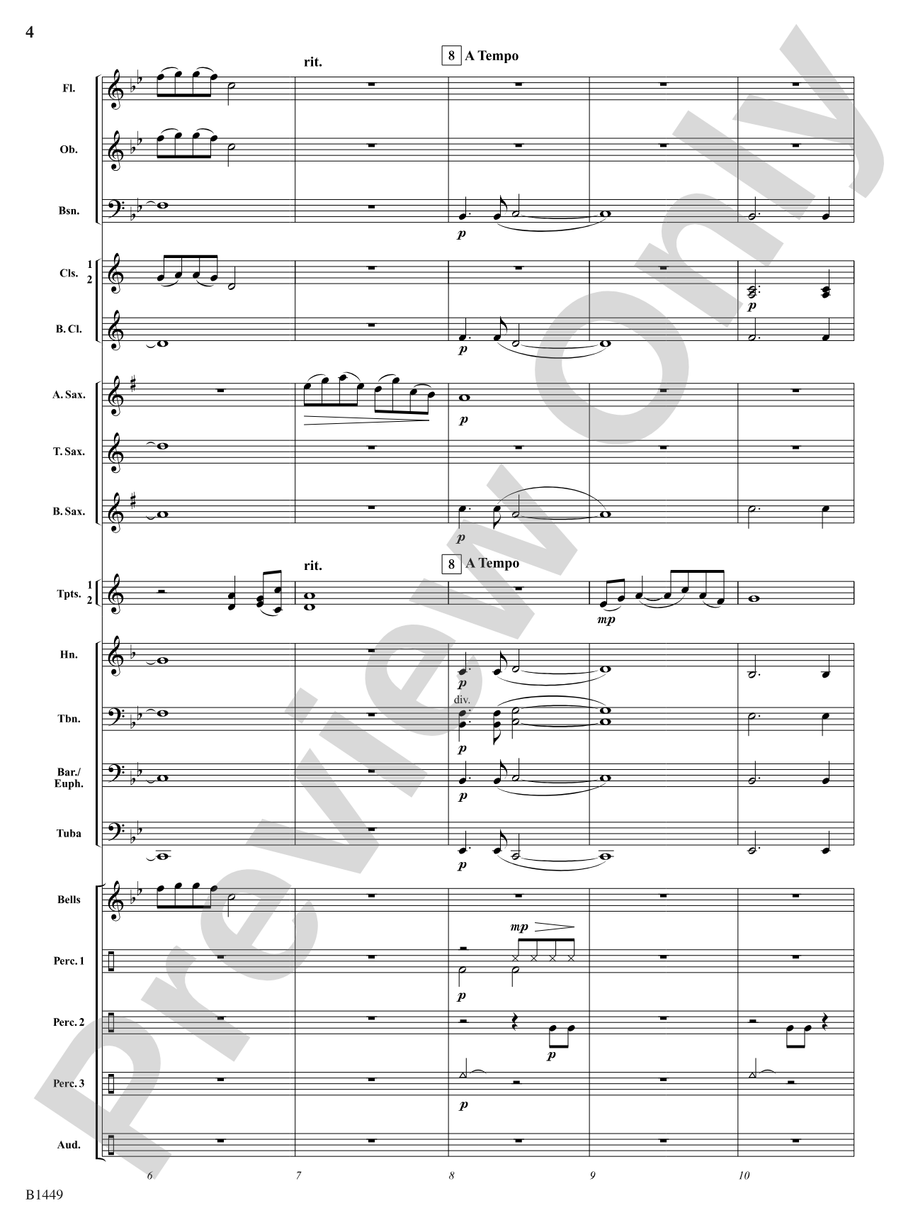Stampede: Concert Band Conductor Score & Parts