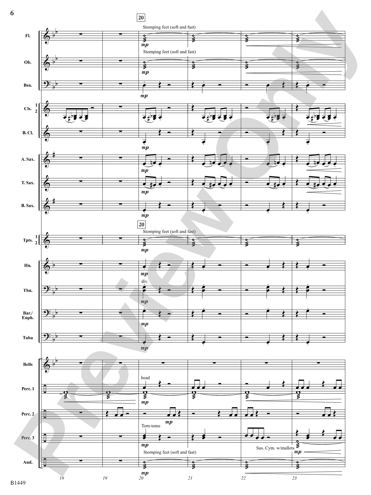 Stampede: Concert Band Conductor Score & Parts