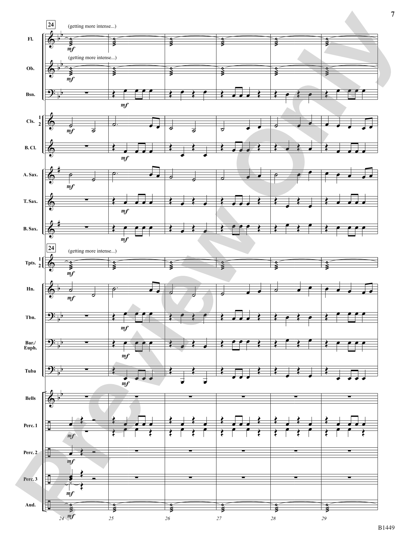 Stampede: Concert Band Conductor Score & Parts