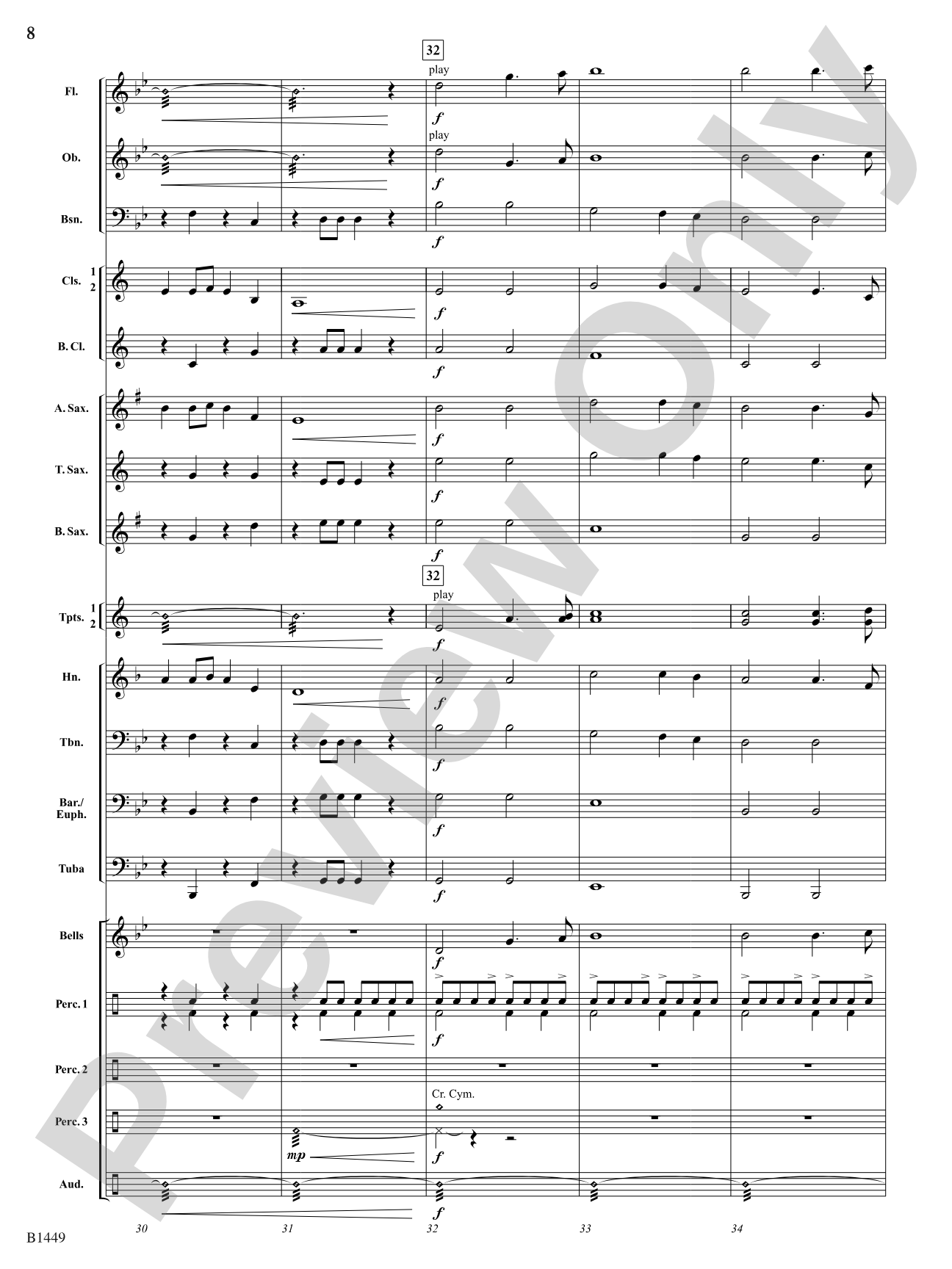 Stampede: Concert Band Conductor Score & Parts