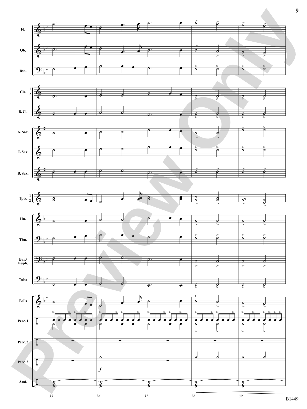 Stampede: Concert Band Conductor Score & Parts