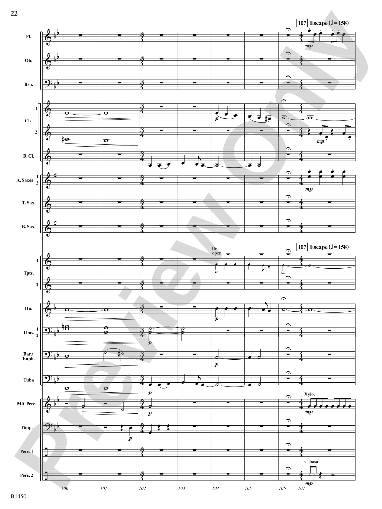 Escape from the Deep: Concert Band Conductor Score & Parts