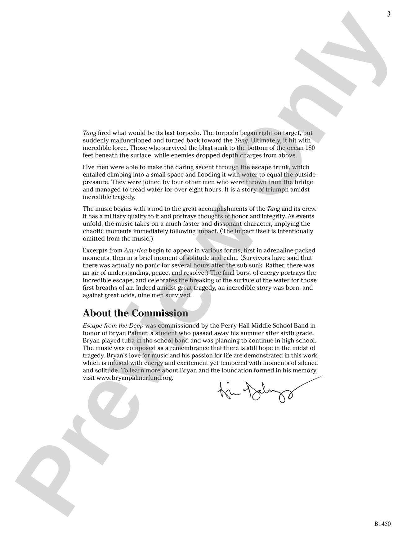 Escape from the Deep: Concert Band Conductor Score & Parts