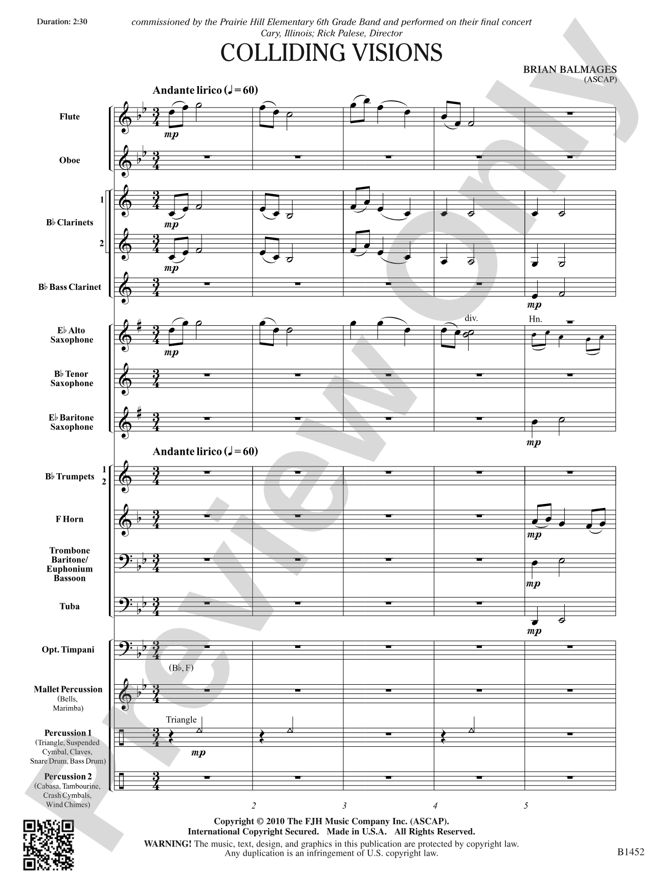 Colliding Visions: Score