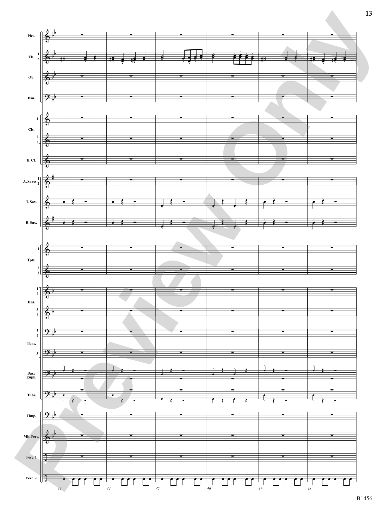 Overture to a Winter Celebration: Concert Band Conductor Score & Parts