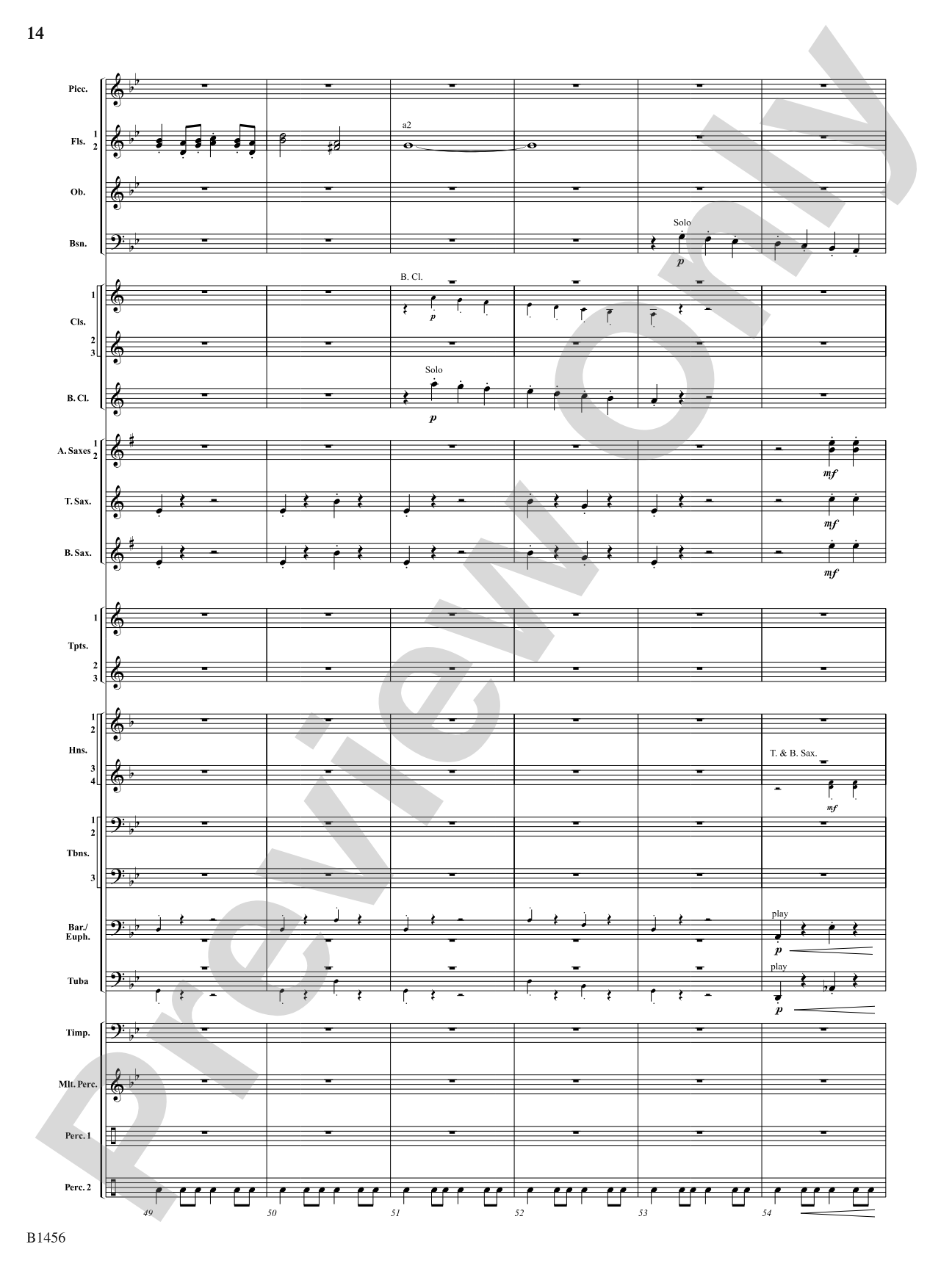 Overture to a Winter Celebration: Concert Band Conductor Score & Parts