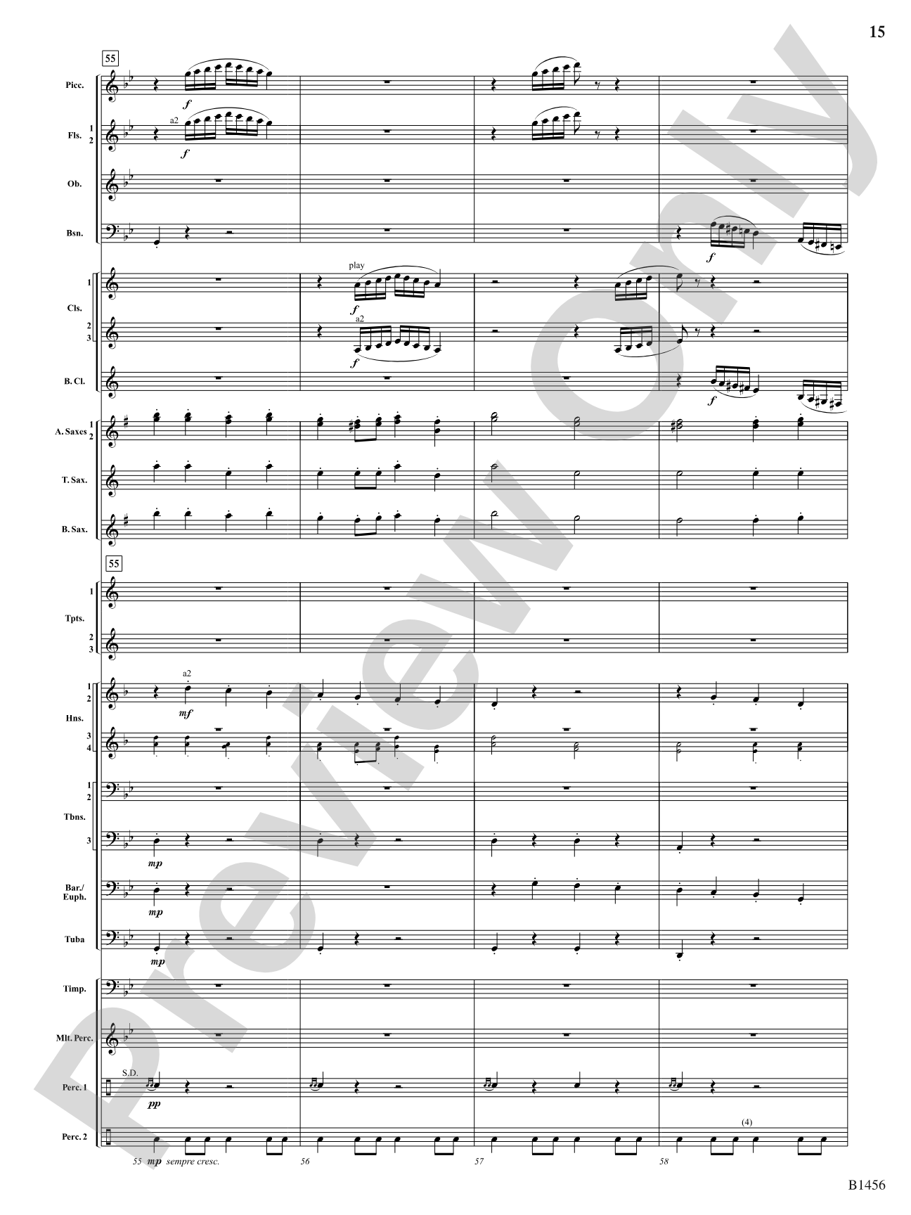 Overture to a Winter Celebration: Concert Band Conductor Score & Parts