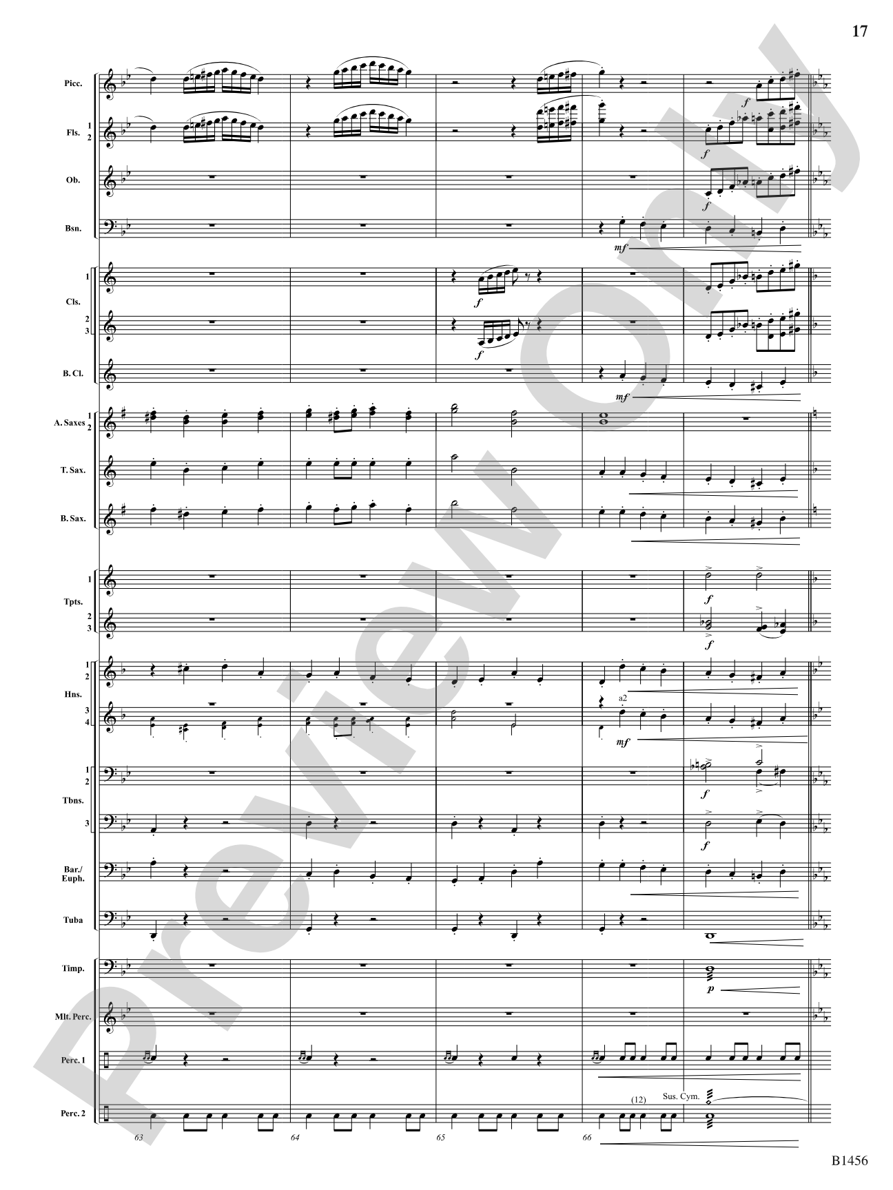 Overture to a Winter Celebration: Concert Band Conductor Score & Parts