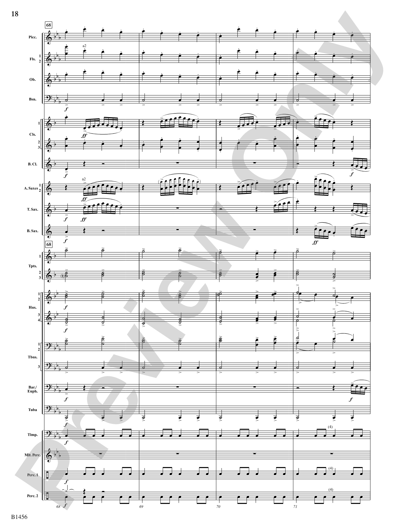 Overture to a Winter Celebration: Concert Band Conductor Score & Parts