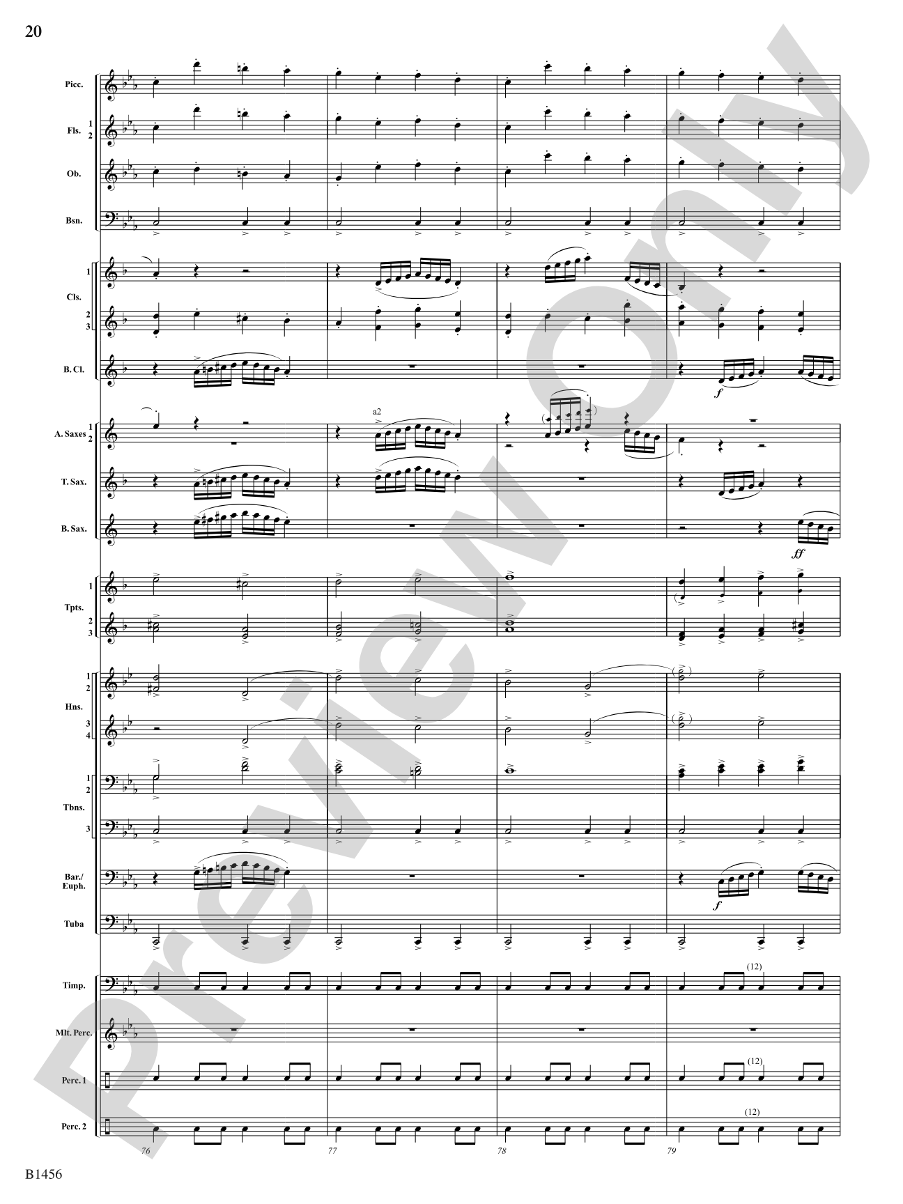 Overture to a Winter Celebration: Concert Band Conductor Score & Parts