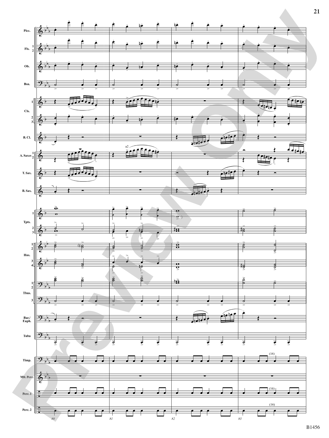 Overture to a Winter Celebration: Concert Band Conductor Score & Parts