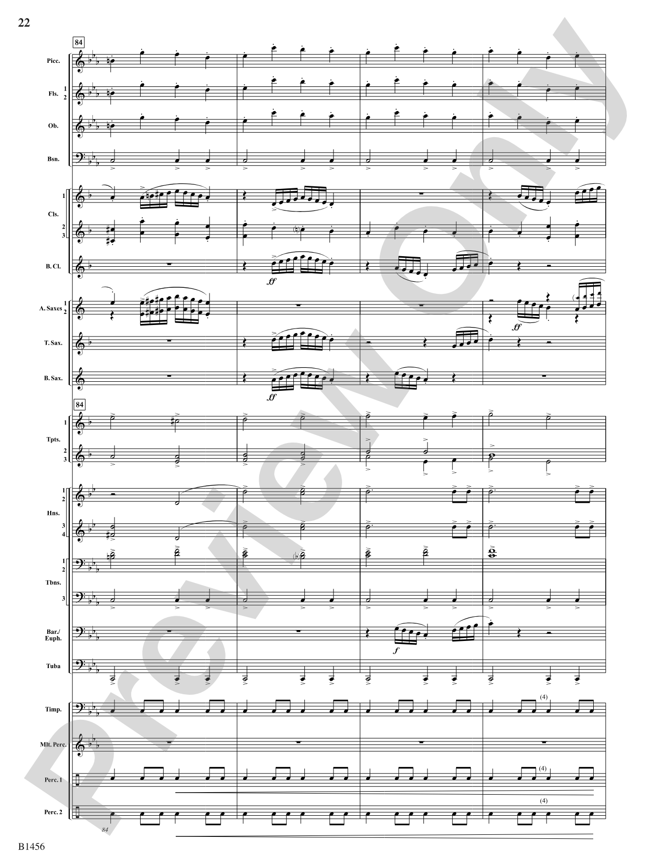 Overture to a Winter Celebration: Concert Band Conductor Score & Parts
