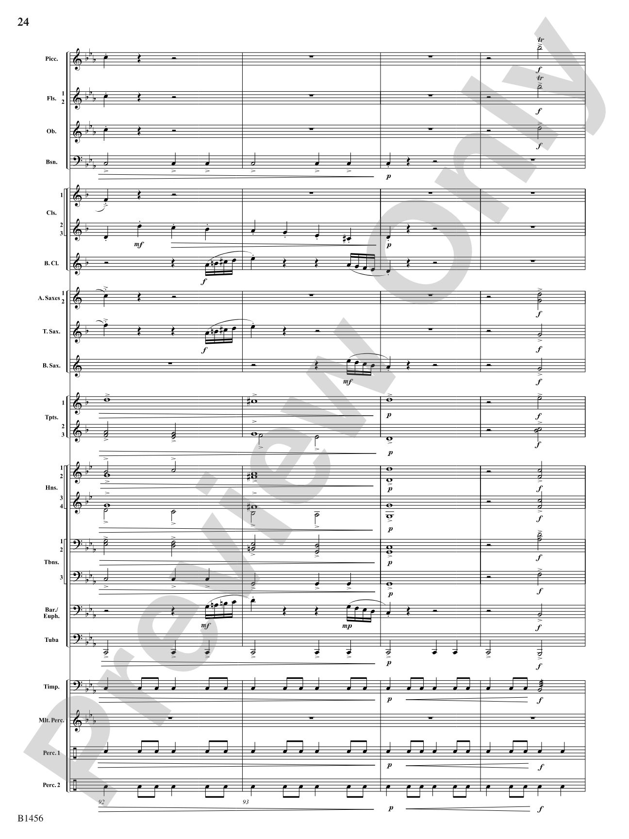 Overture to a Winter Celebration: Concert Band Conductor Score & Parts