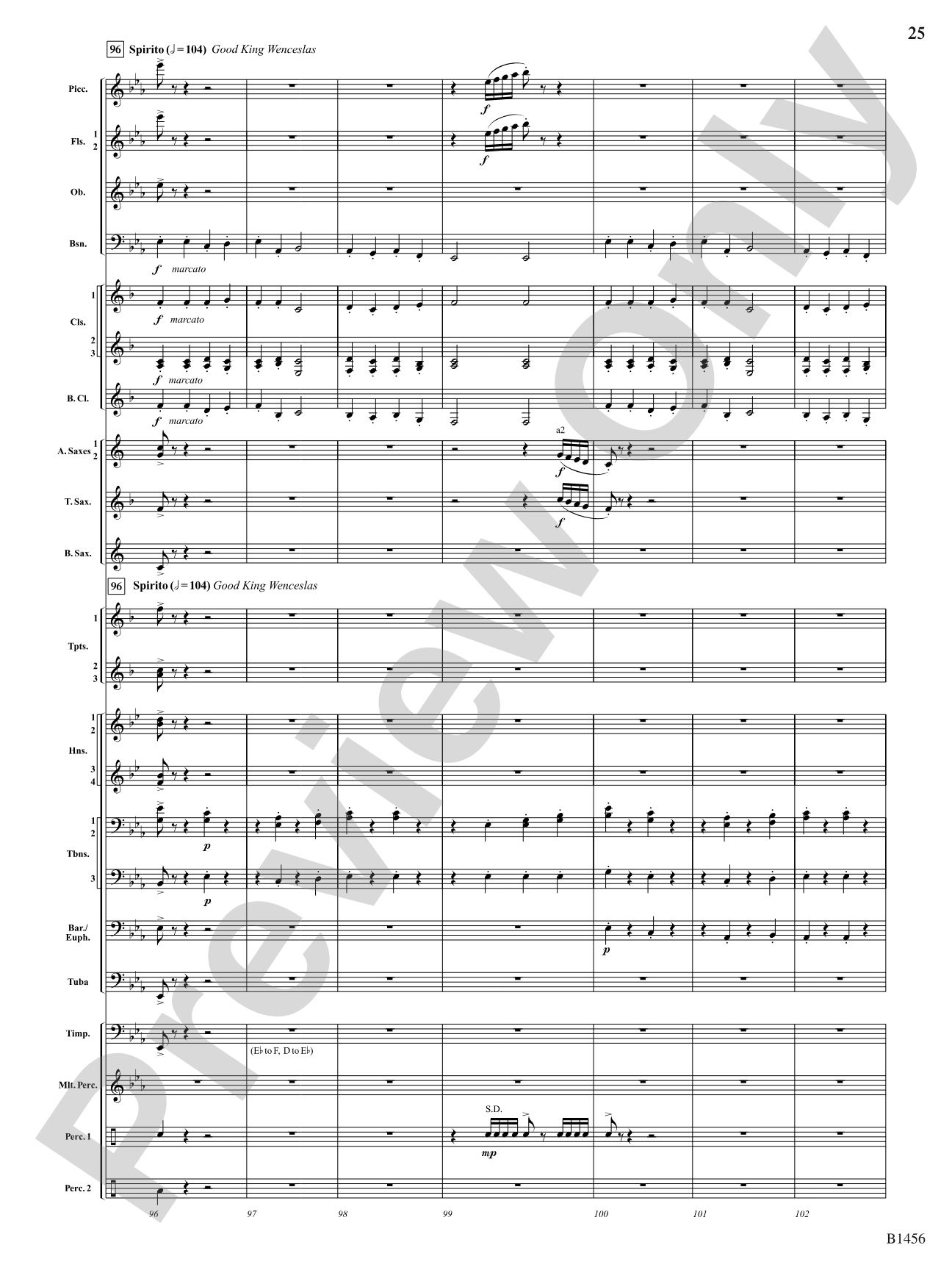 Overture to a Winter Celebration: Concert Band Conductor Score & Parts