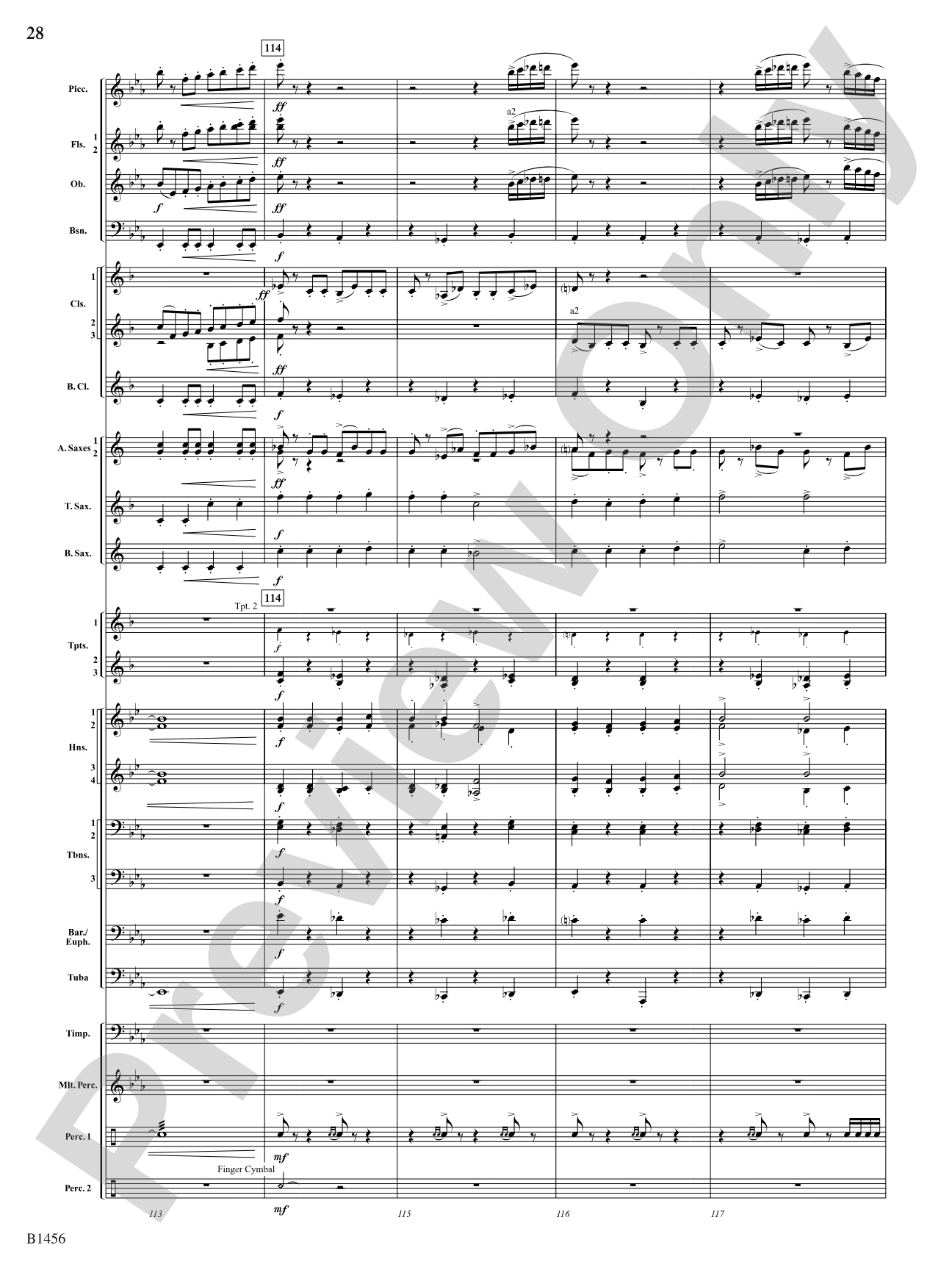 Overture to a Winter Celebration: Concert Band Conductor Score & Parts