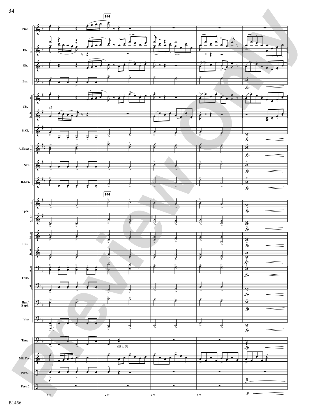 Overture to a Winter Celebration: Concert Band Conductor Score & Parts