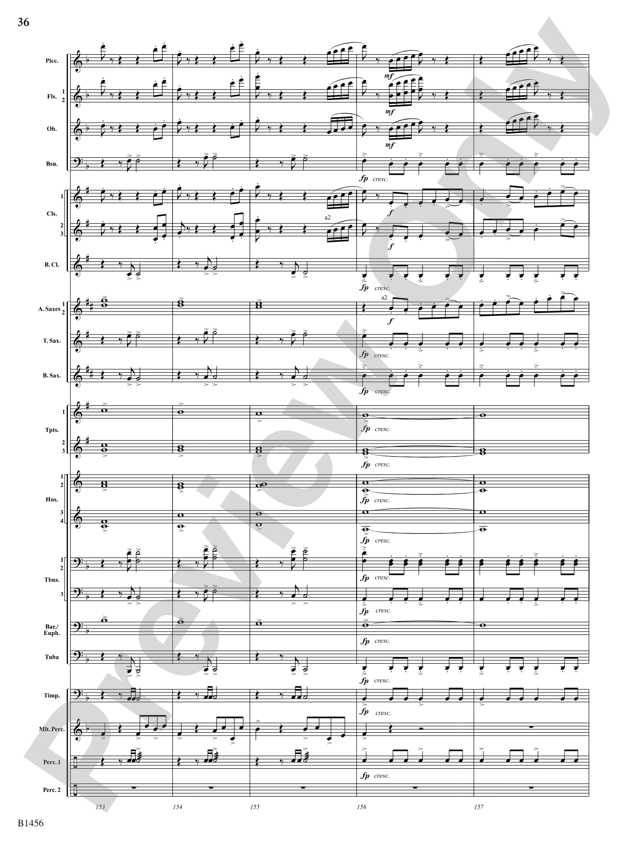 Overture to a Winter Celebration: Concert Band Conductor Score & Parts