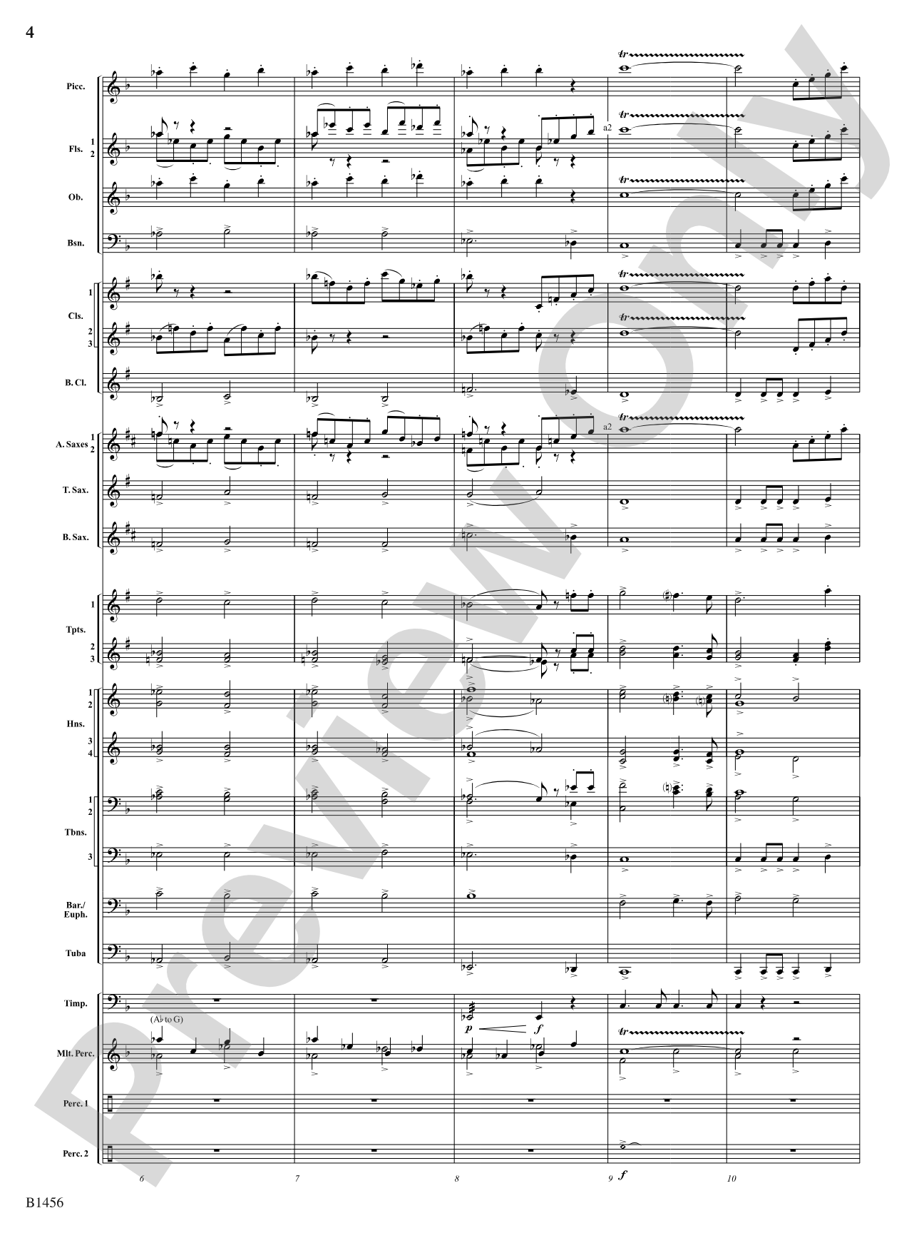 Overture to a Winter Celebration: Concert Band Conductor Score & Parts