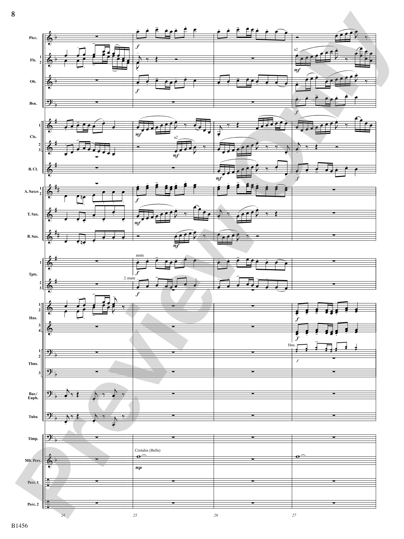 Overture to a Winter Celebration: Concert Band Conductor Score & Parts