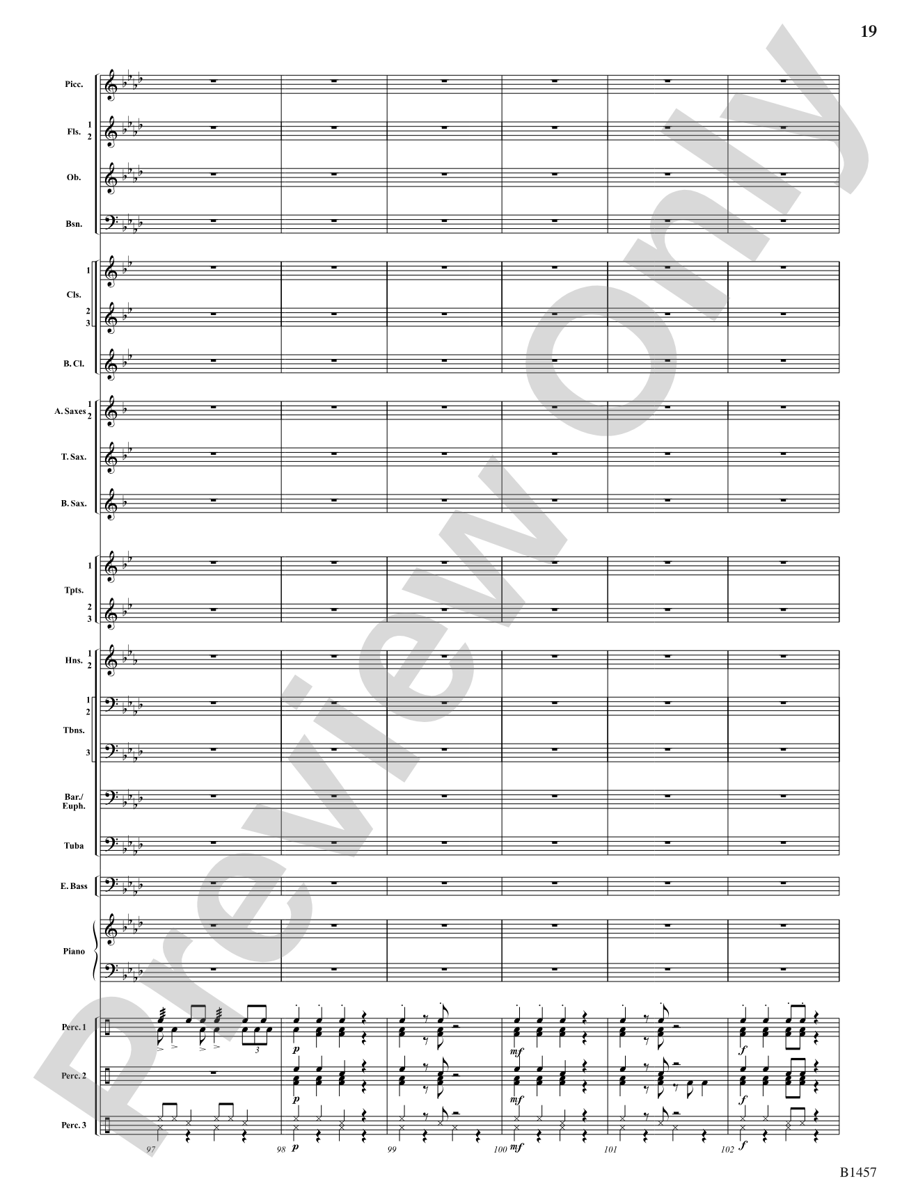 We Wish You a Mambo Christmas: Concert Band Conductor Score & Parts
