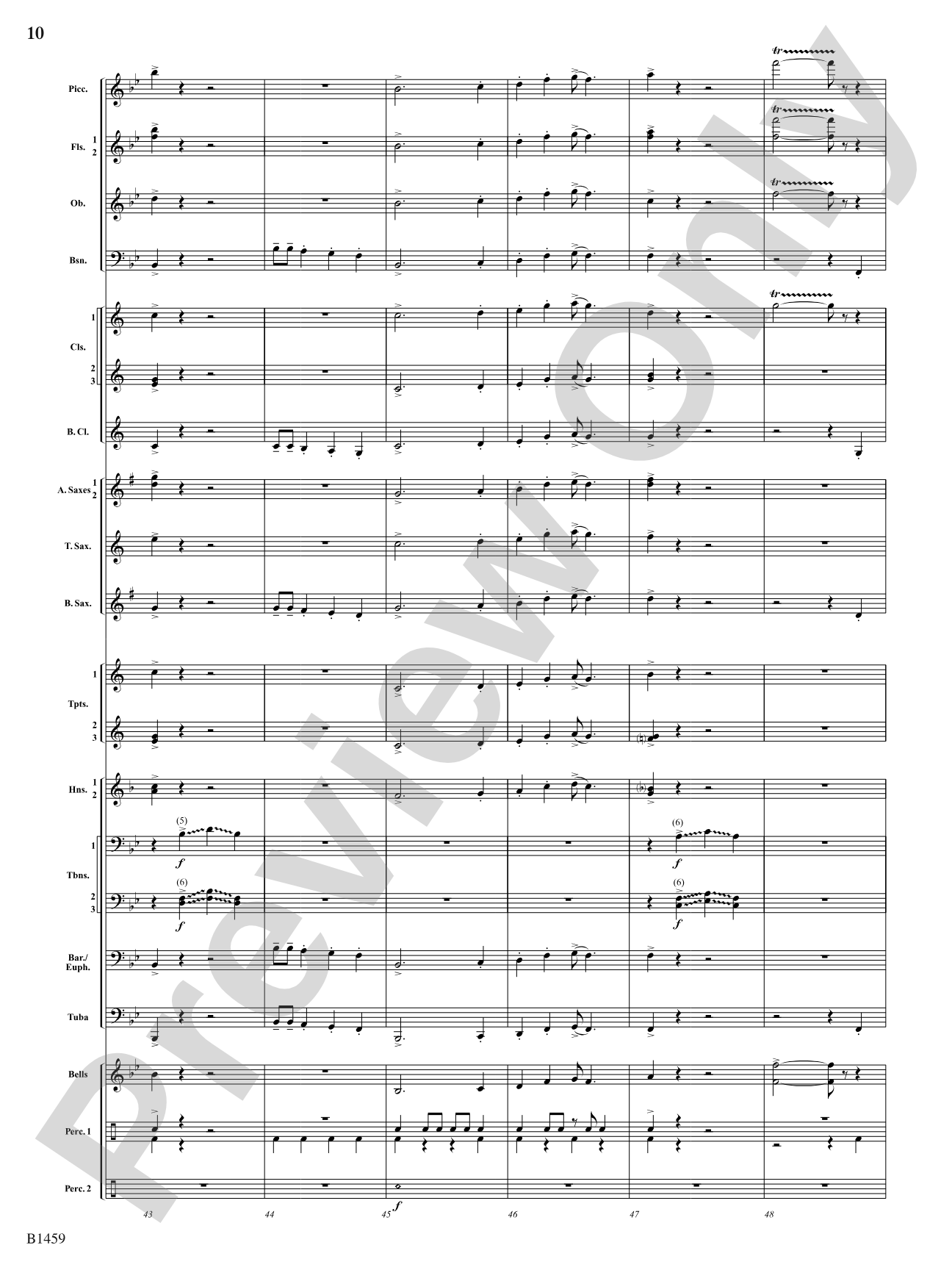 Trombone Tiger Rag: Score
