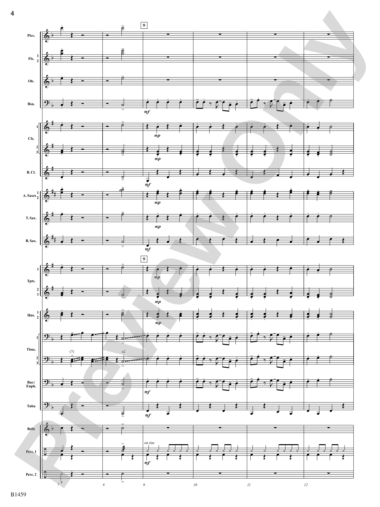 Trombone Tiger Rag: Score