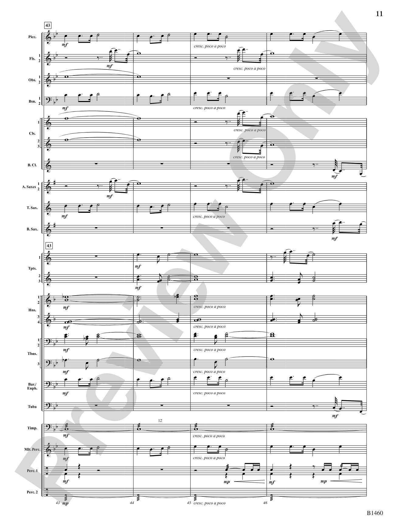 Ichabod Fanfare: Concert Band Conductor Score & Parts