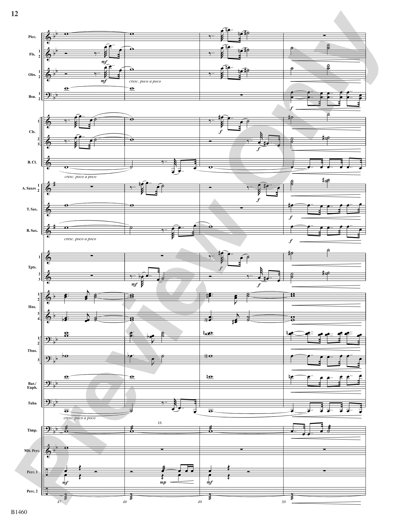 Ichabod Fanfare: Concert Band Conductor Score & Parts