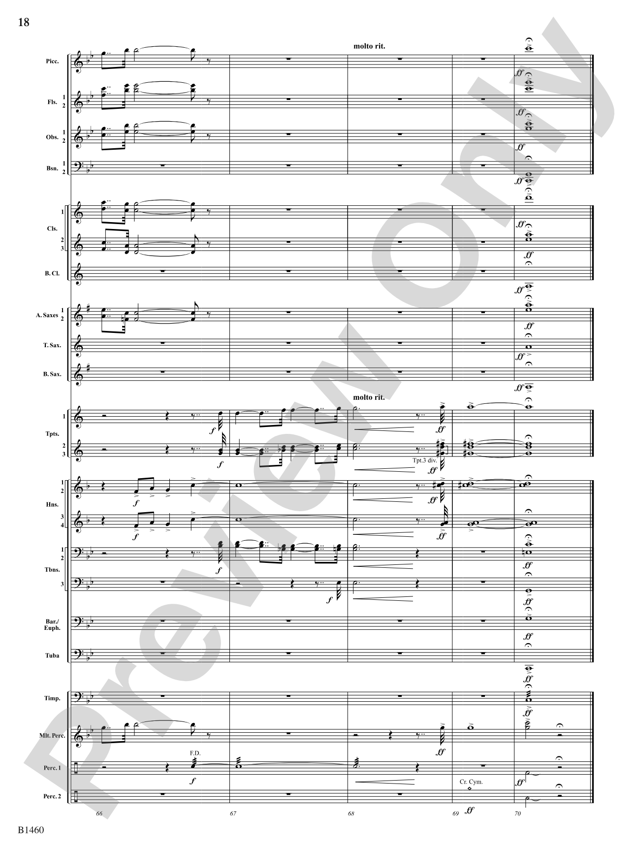 Ichabod Fanfare: Concert Band Conductor Score & Parts