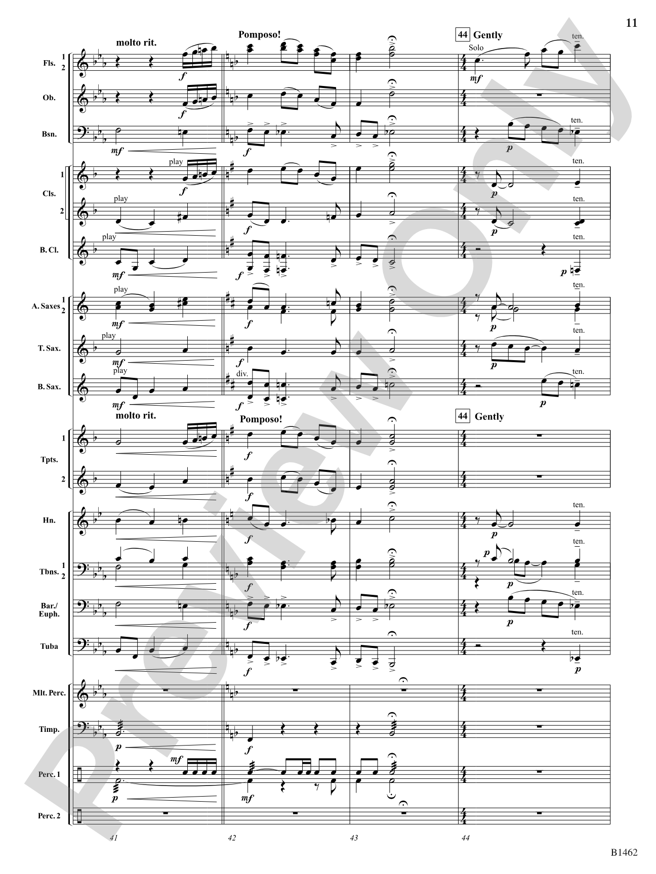 With Valor and Brave Heart: Concert Band Conductor Score & Parts