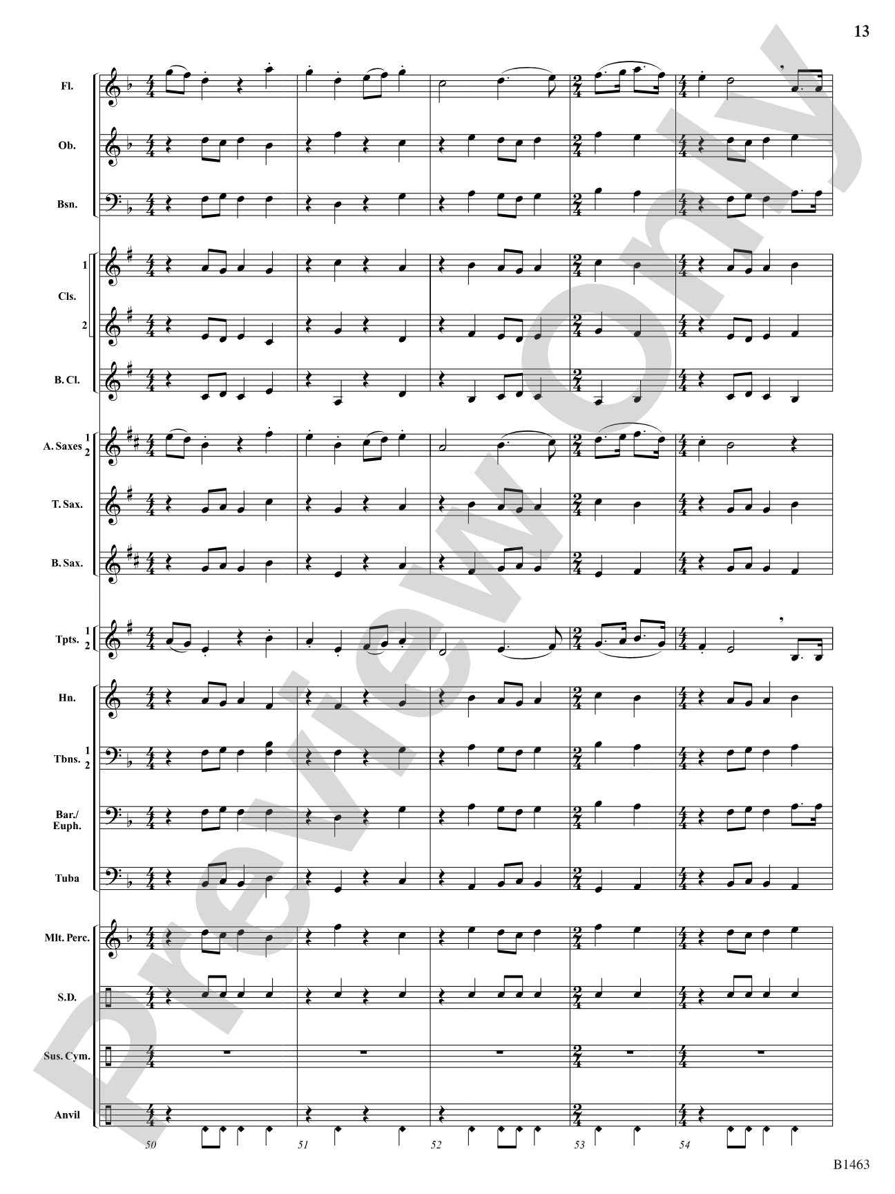 The Song of the Blacksmith: Concert Band Conductor Score & Parts