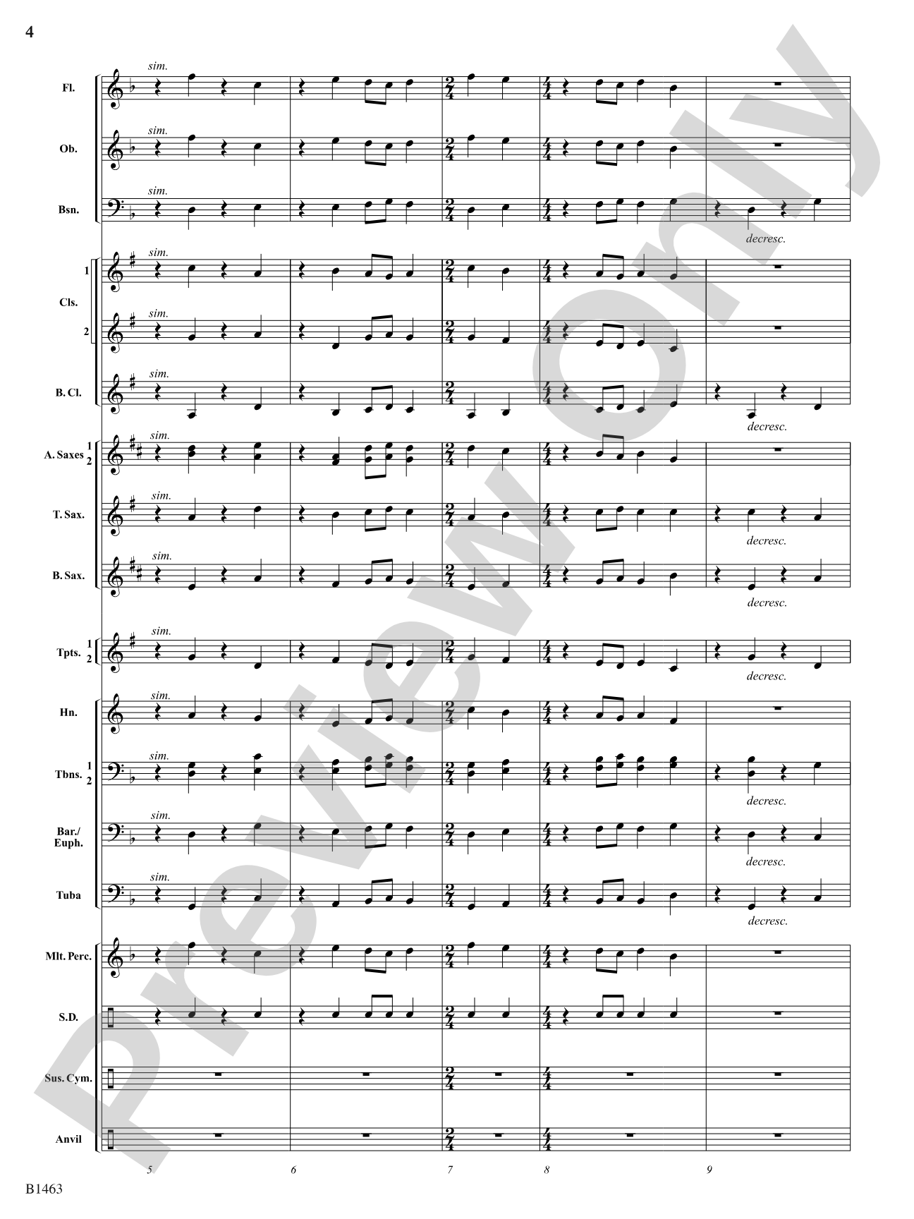 The Song of the Blacksmith: Concert Band Conductor Score & Parts