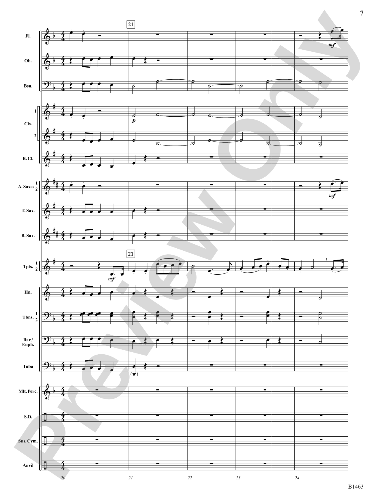 The Song of the Blacksmith: Concert Band Conductor Score & Parts