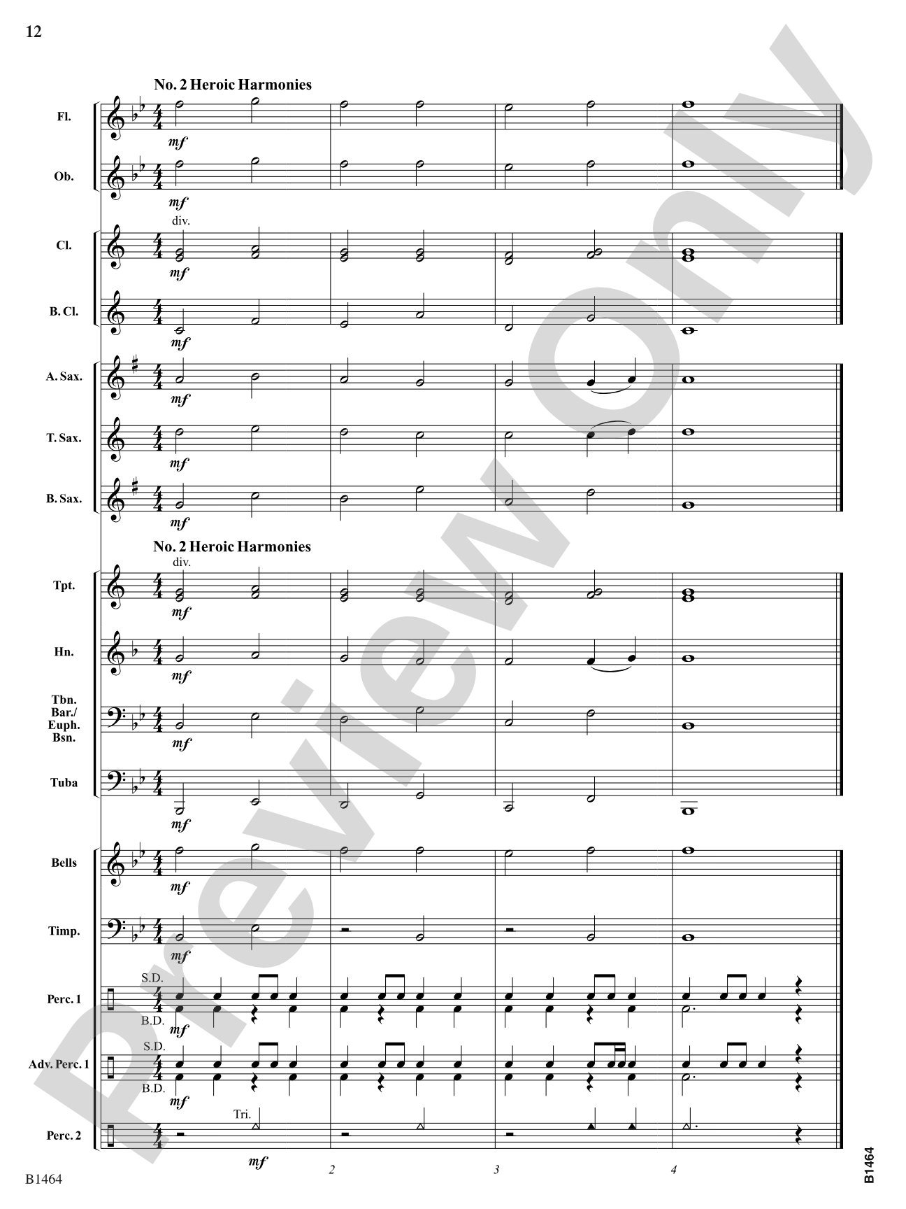 March of the Champions: Concert Band Conductor Score & Parts