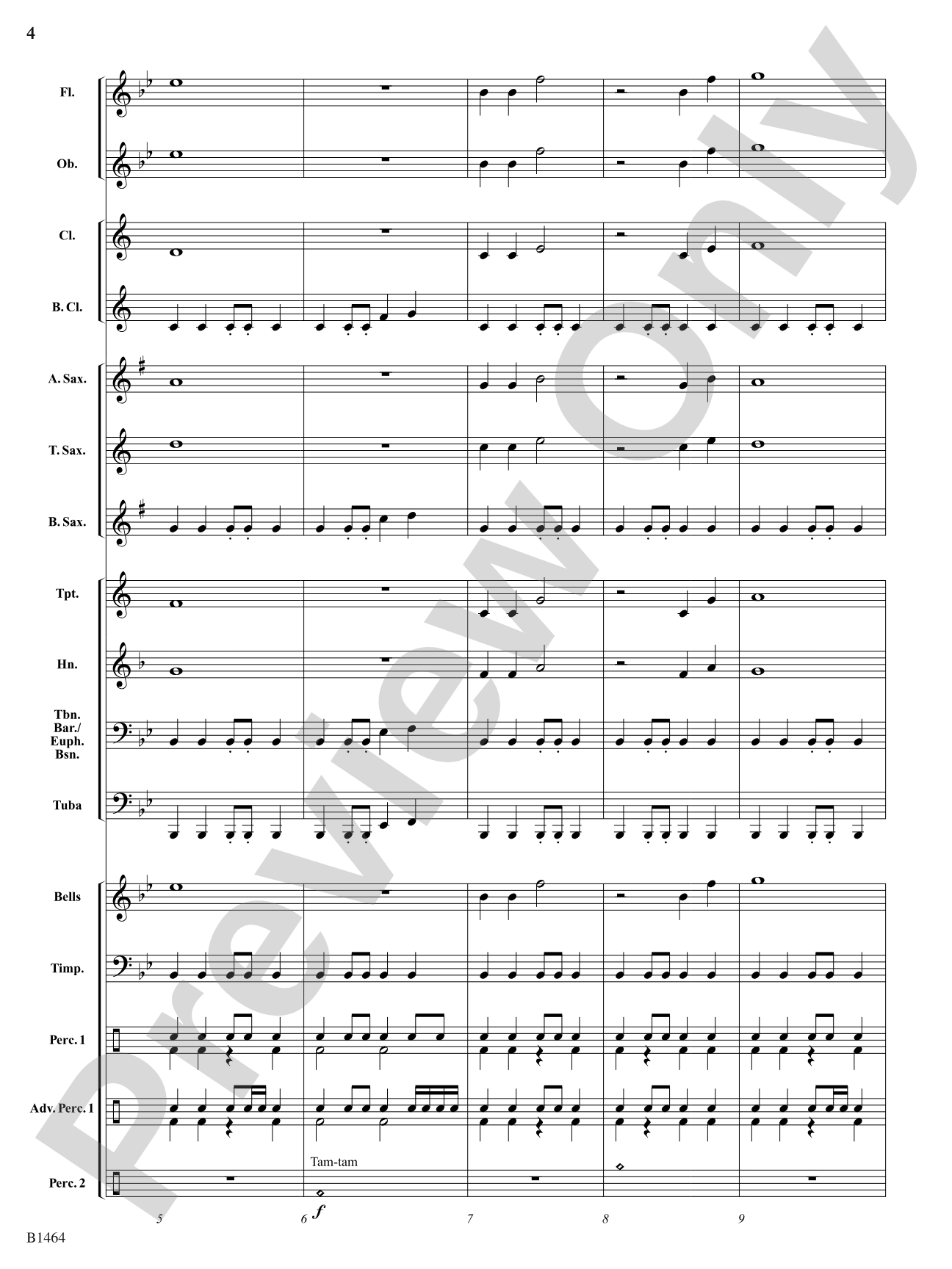 March of the Champions: Concert Band Conductor Score & Parts
