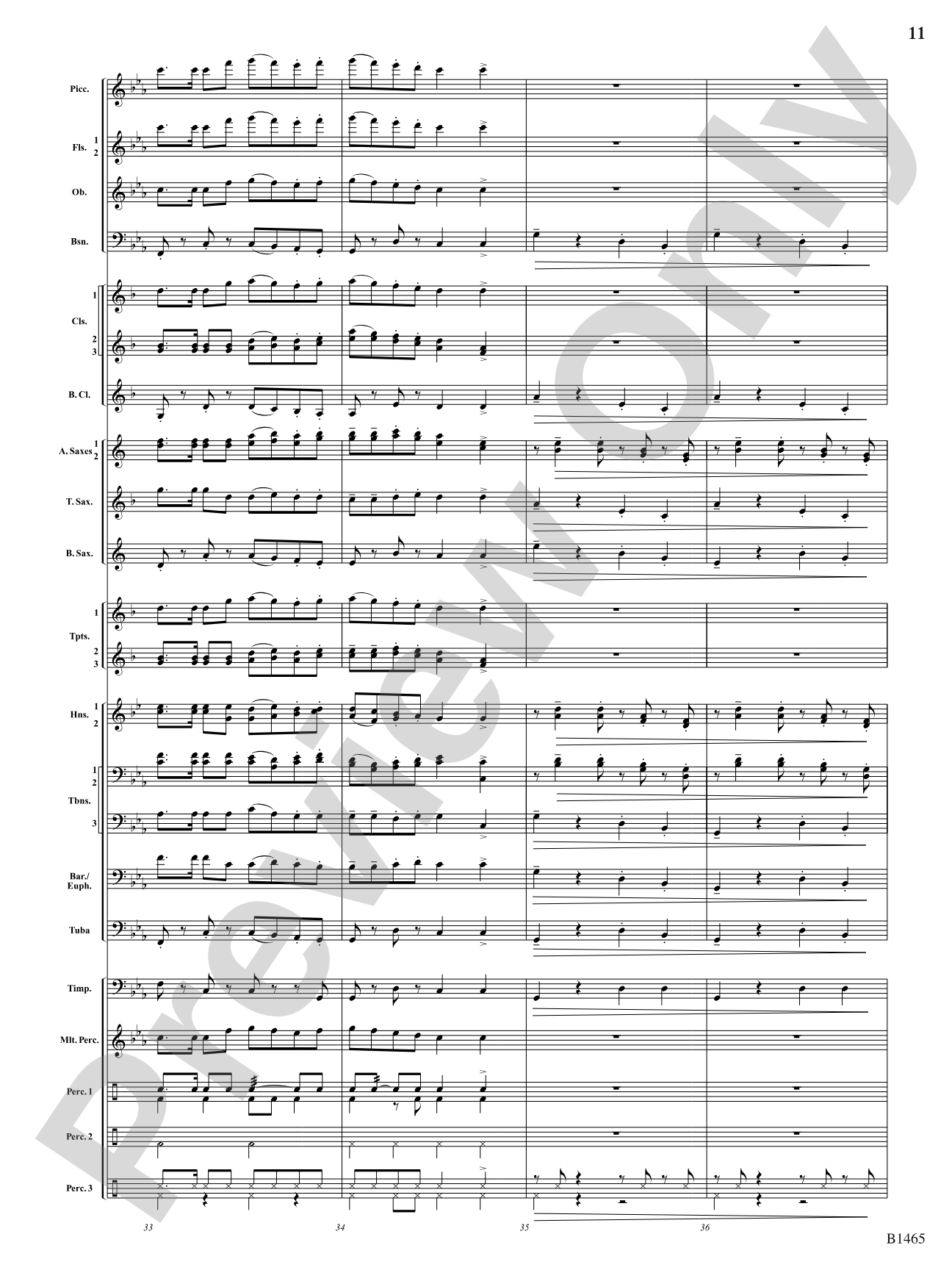 Moravian Dance: Concert Band Conductor Score & Parts