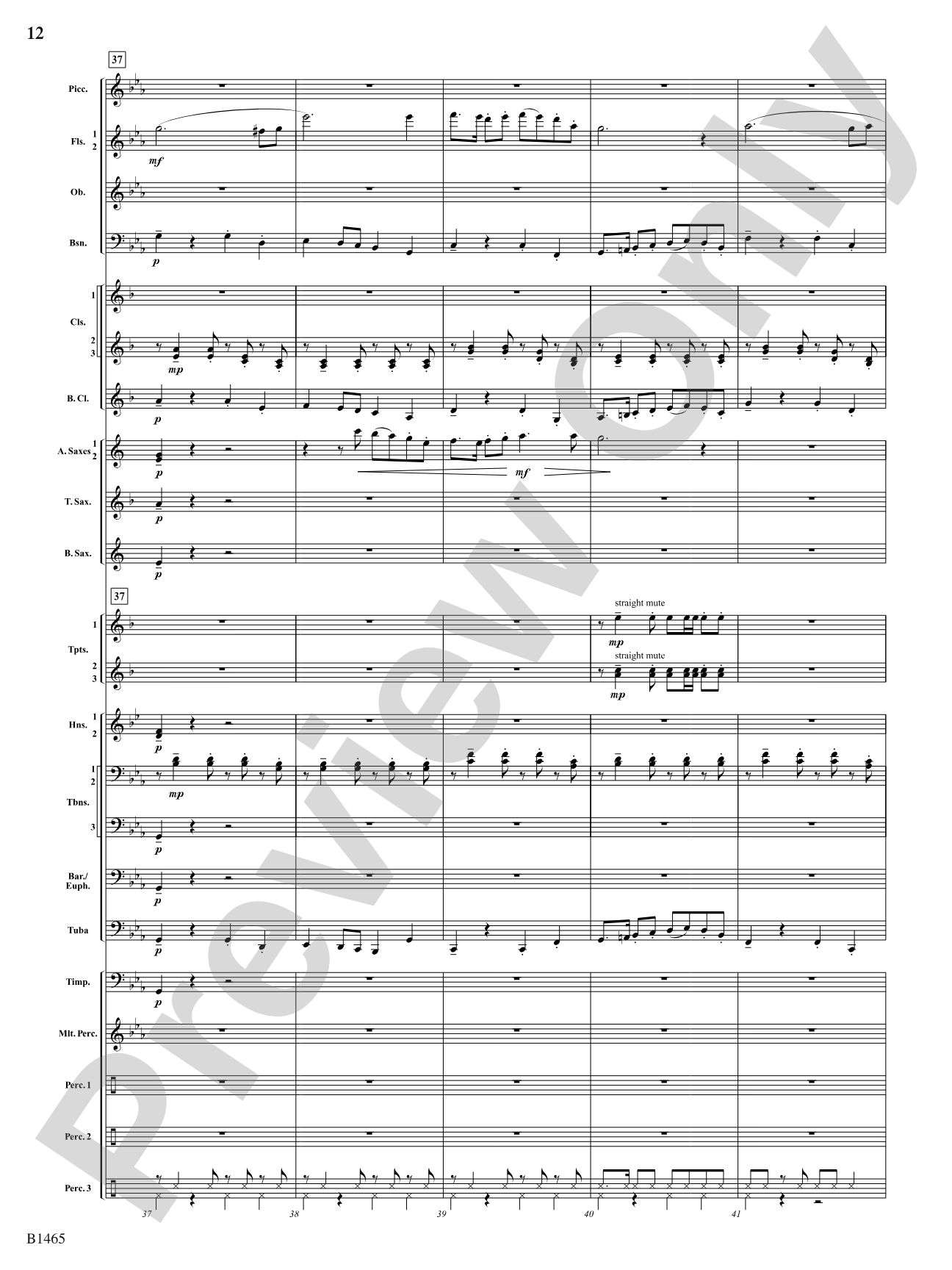 Moravian Dance: Concert Band Conductor Score & Parts